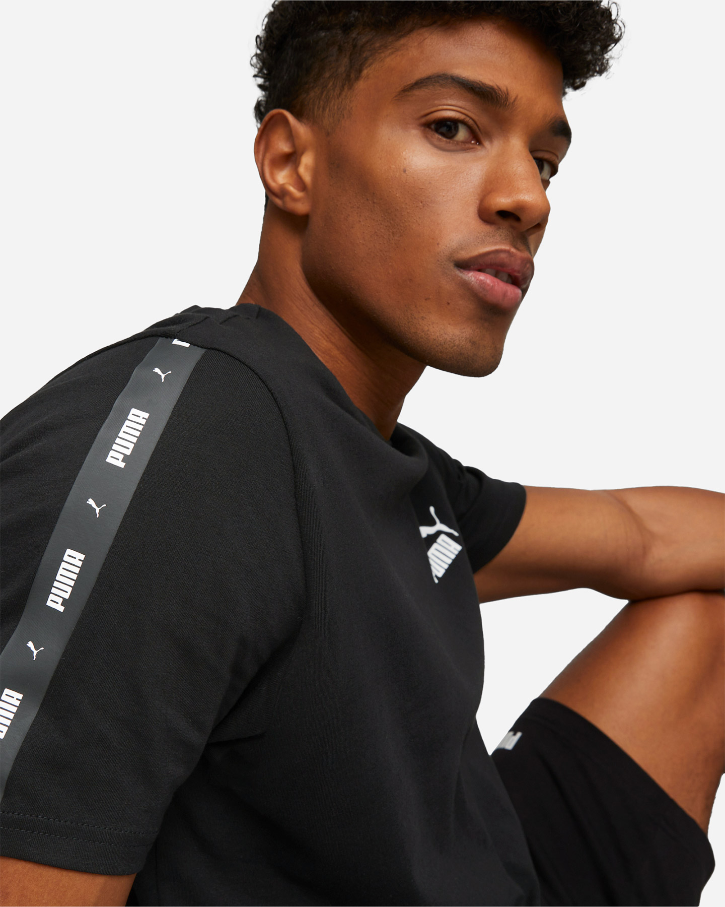 T-shirt PUMA ESSENTIAL TAPE M - Nero - 3 | Cisalfa Sport