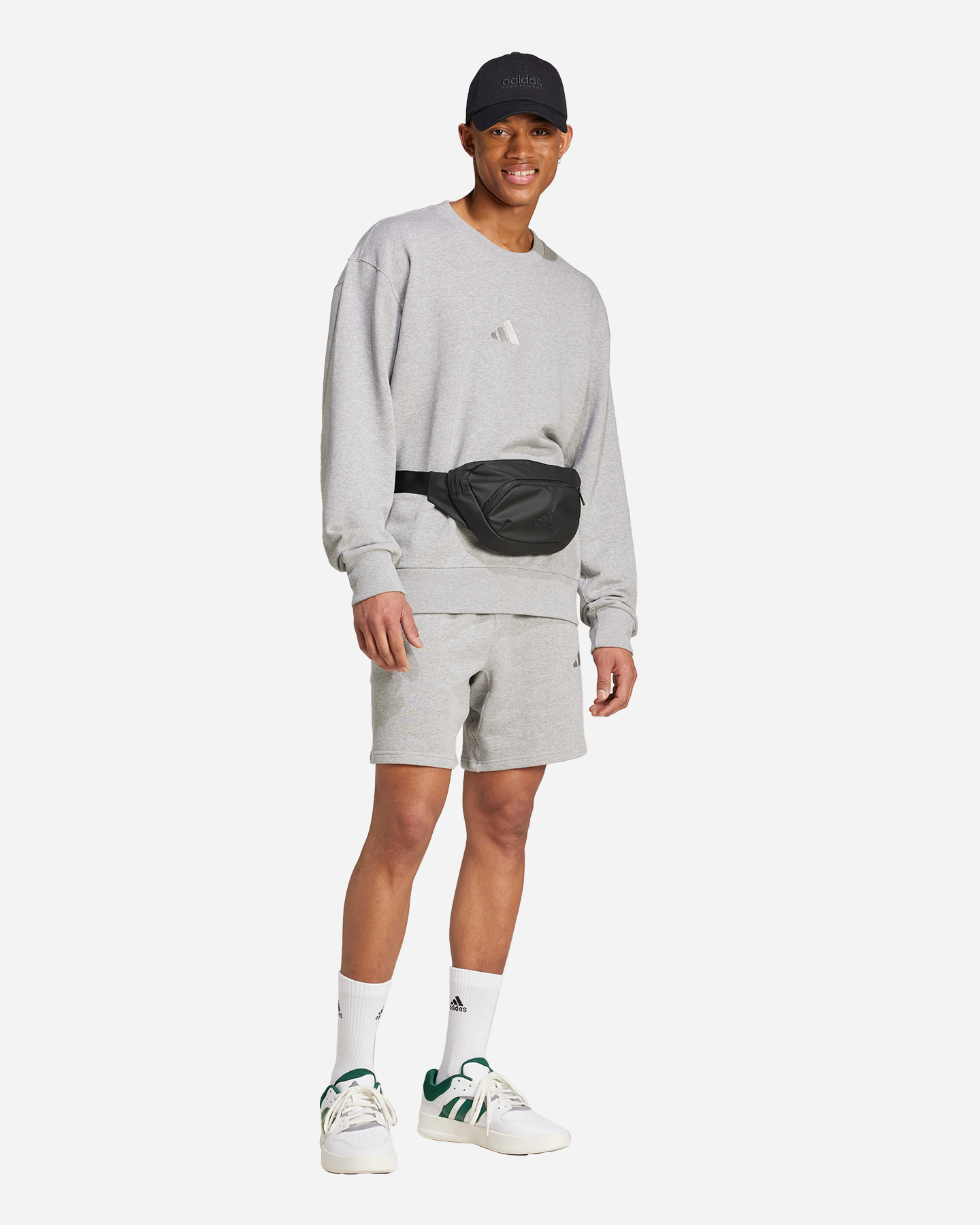 Felpa ADIDAS SZN CREW M - Grigio - 3 | Cisalfa Sport