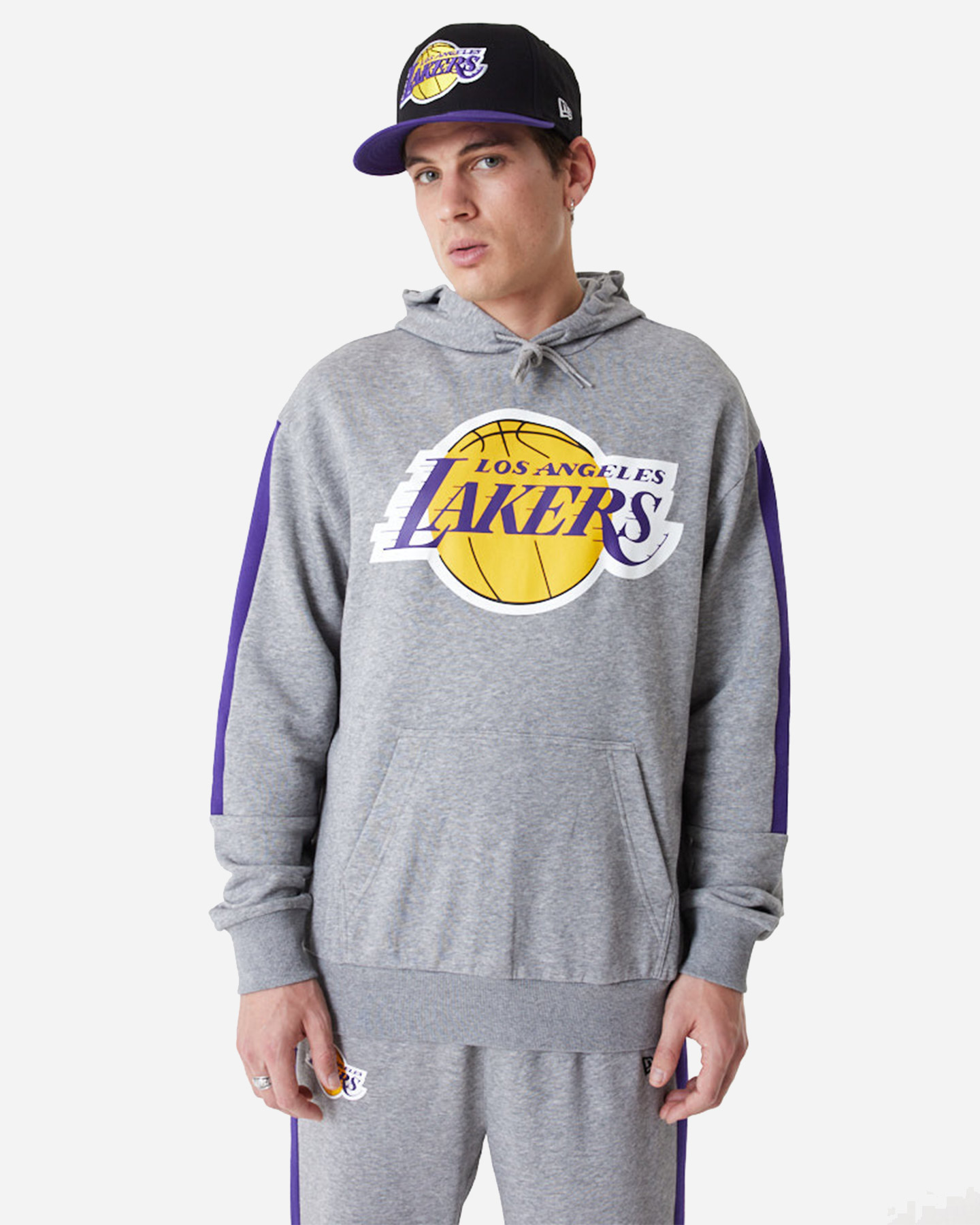 Felpa NEW ERA LOS ANGELES LAKERS M - Grigio - 0 | Cisalfa Sport