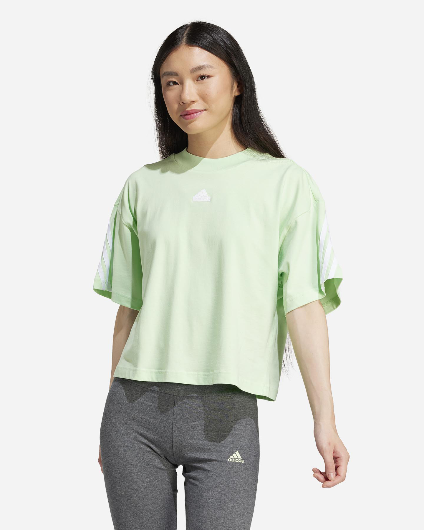 T-shirt ADIDAS 3STRIPES W - Verde - 1 | Cisalfa Sport