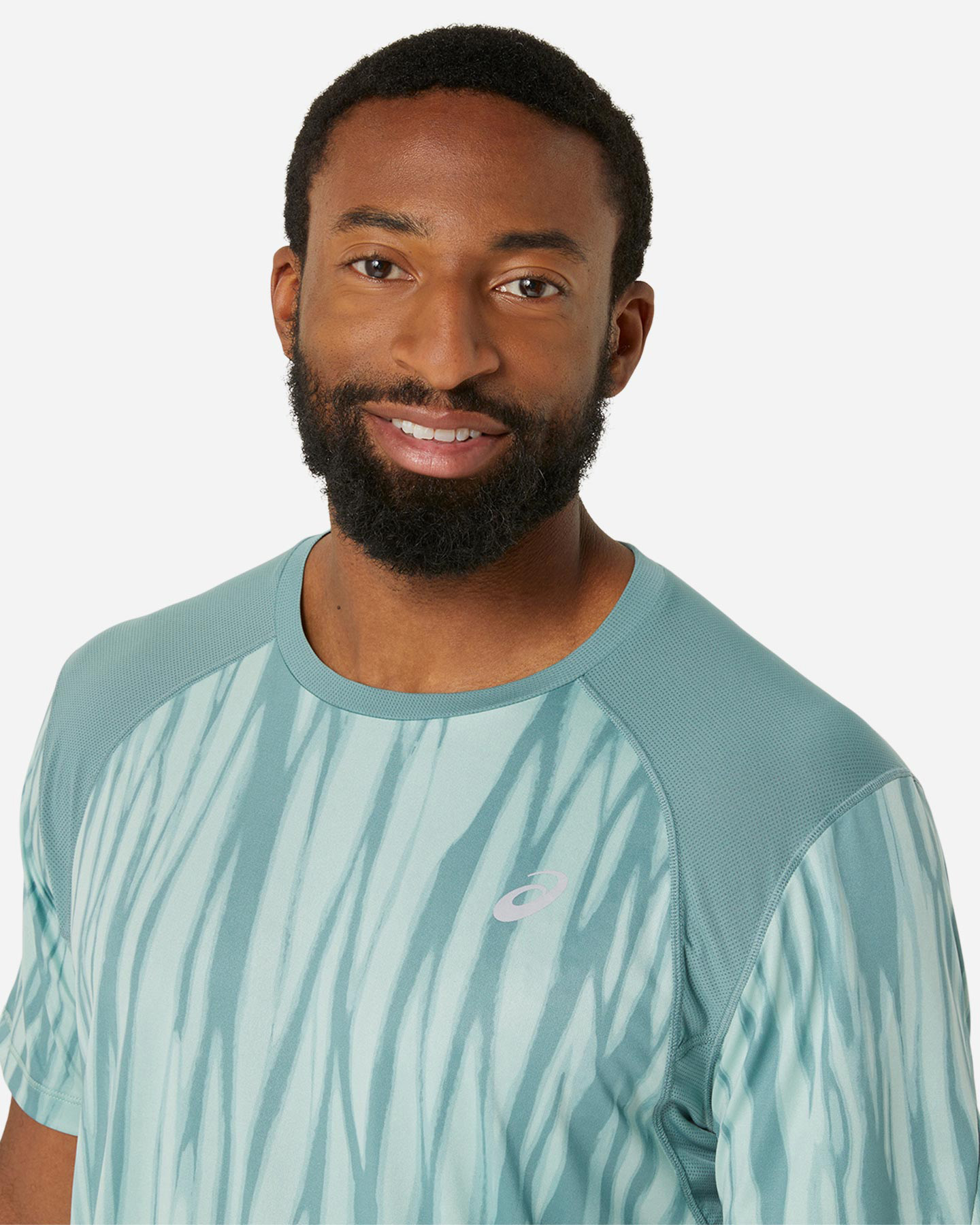 T-shirt running ASICS ROAD ALL OVER PRINT M - Verde - 4 | Cisalfa Sport