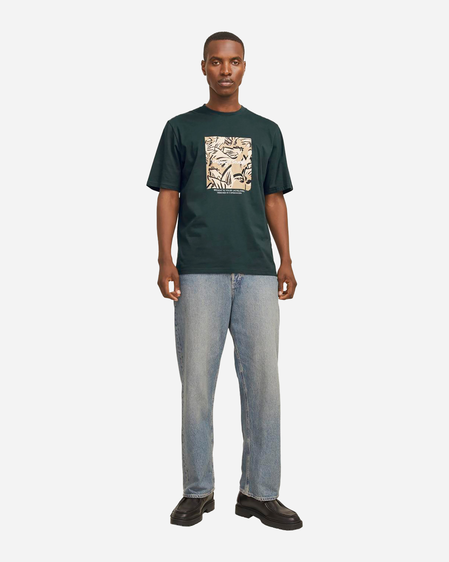 T-shirt JACK & JONES BOXFRONT M - Verde - 1 | Cisalfa Sport