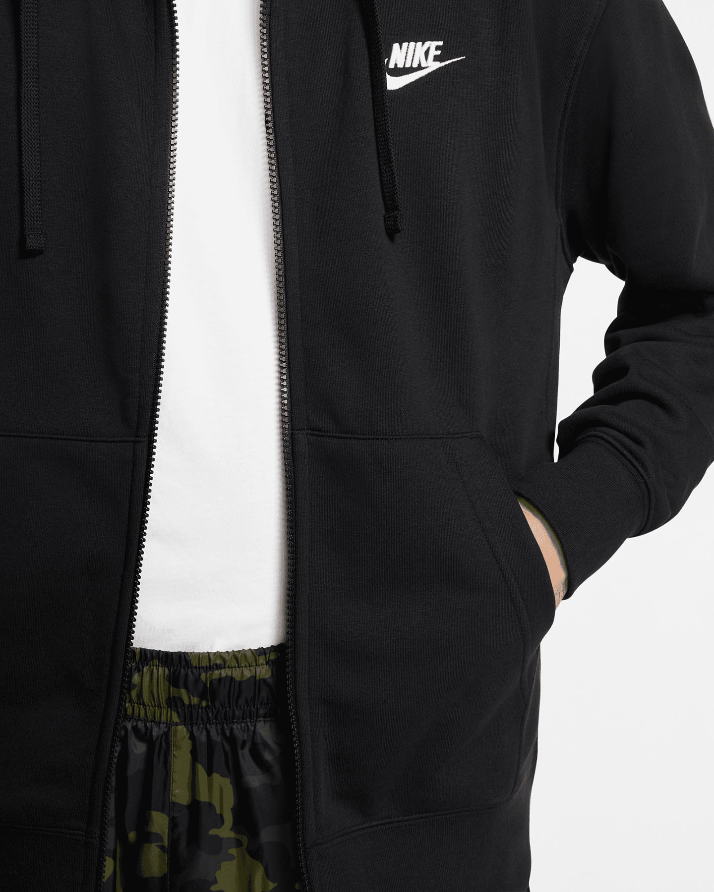 Felpa NIKE CLUB HOODIE M - Nero - 4 | Cisalfa Sport