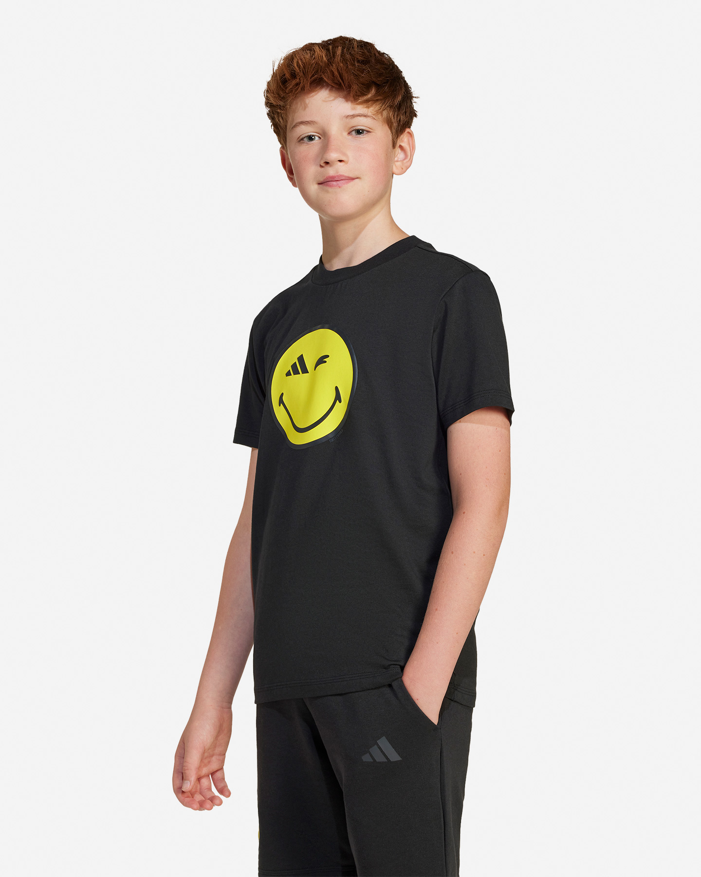 T-shirt ADIDAS SMILEY JR - Nero - 1 | Cisalfa Sport