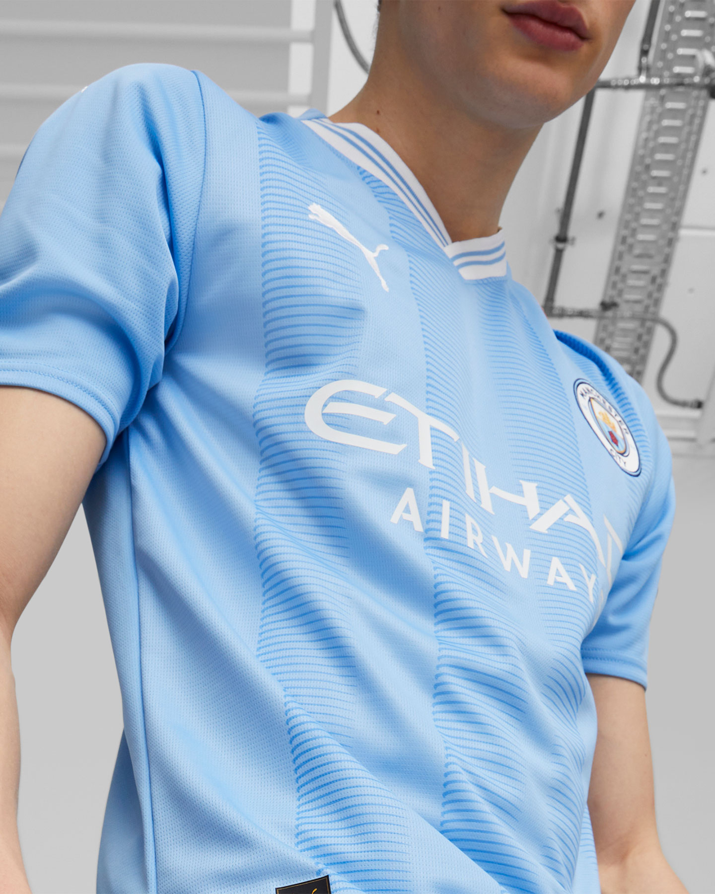 Maglia calcio ufficiale PUMA MANCHESTER CITY HOME 23-24 M - Azzurro - 4 | Cisalfa Sport