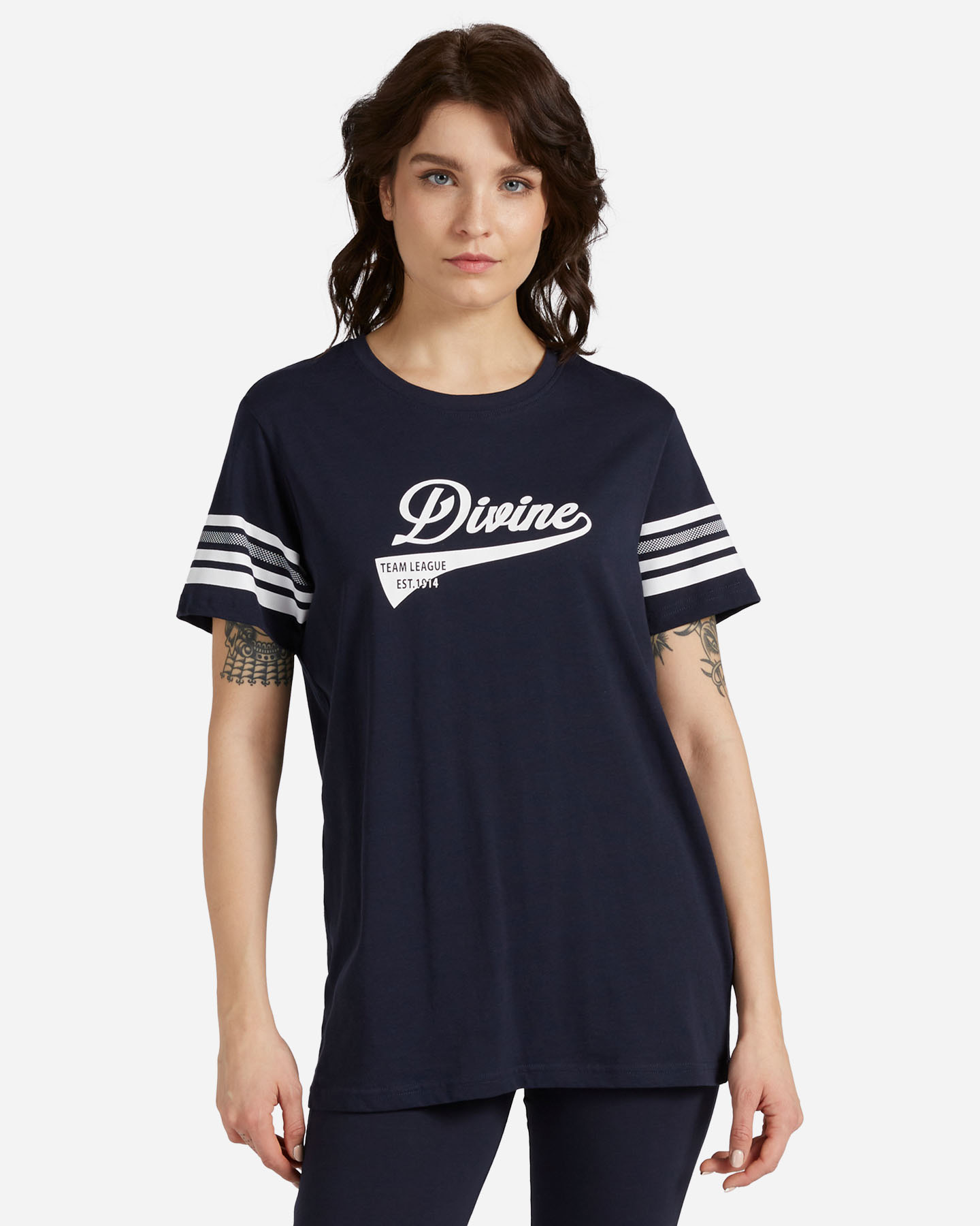 T-shirt ADMIRAL VARSITY W - Blu - 0 | Cisalfa Sport