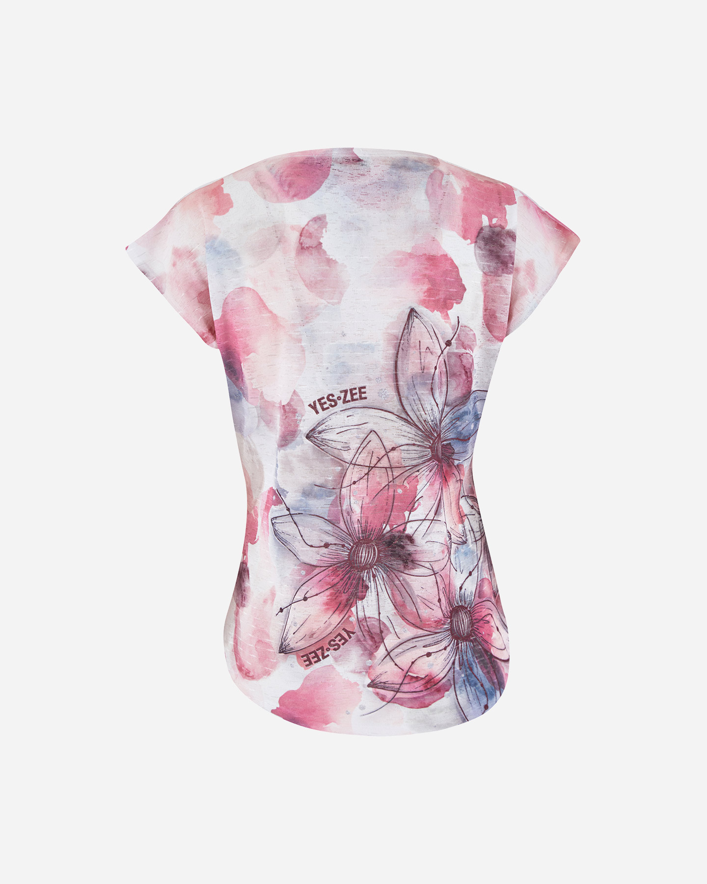 T-shirt YES ZEE SUBLIMATIC FLOWER W - Rosa - 1 | Cisalfa Sport