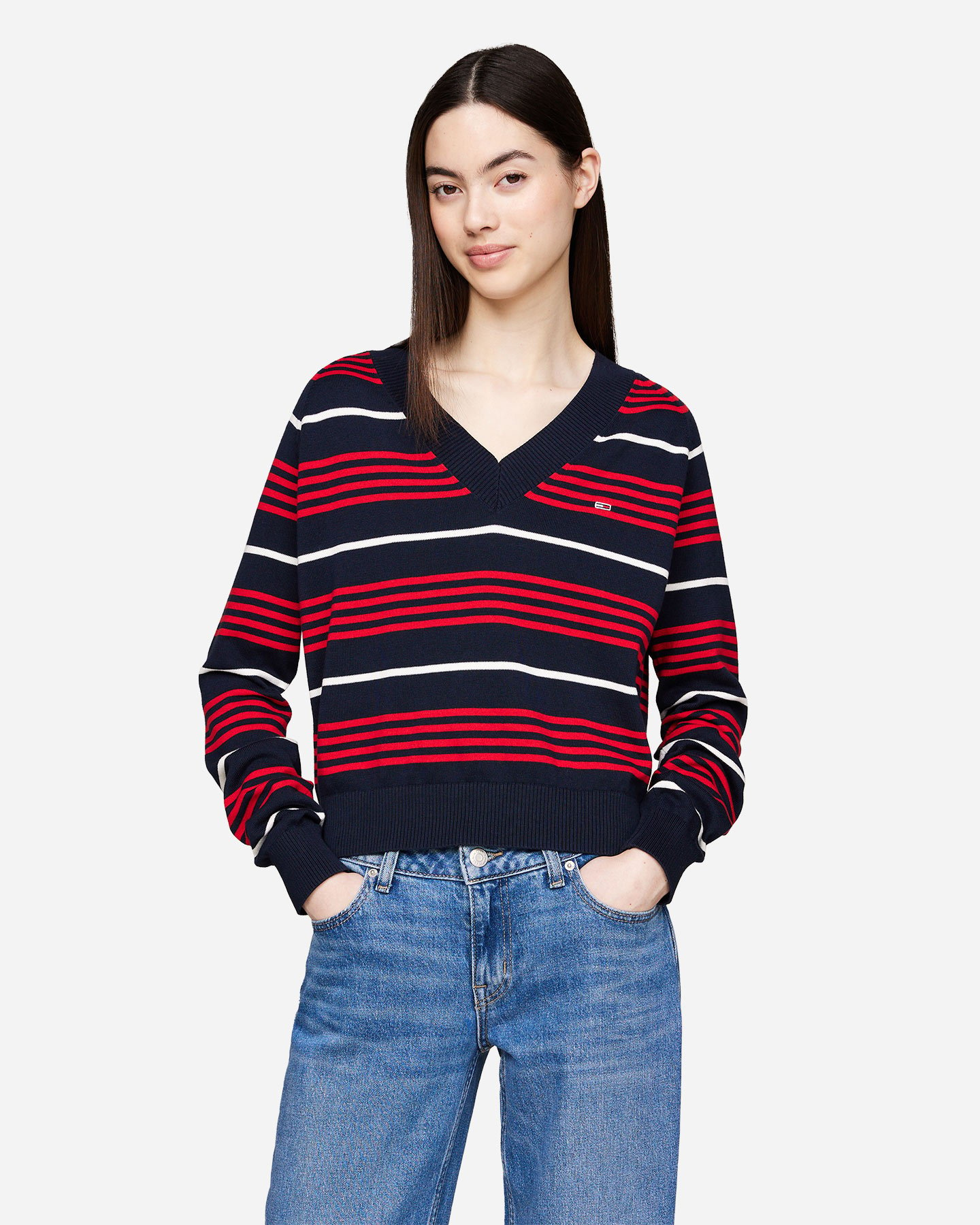 Maglione TOMMY HILFIGER V-STRIPE W - 1 | Cisalfa Sport