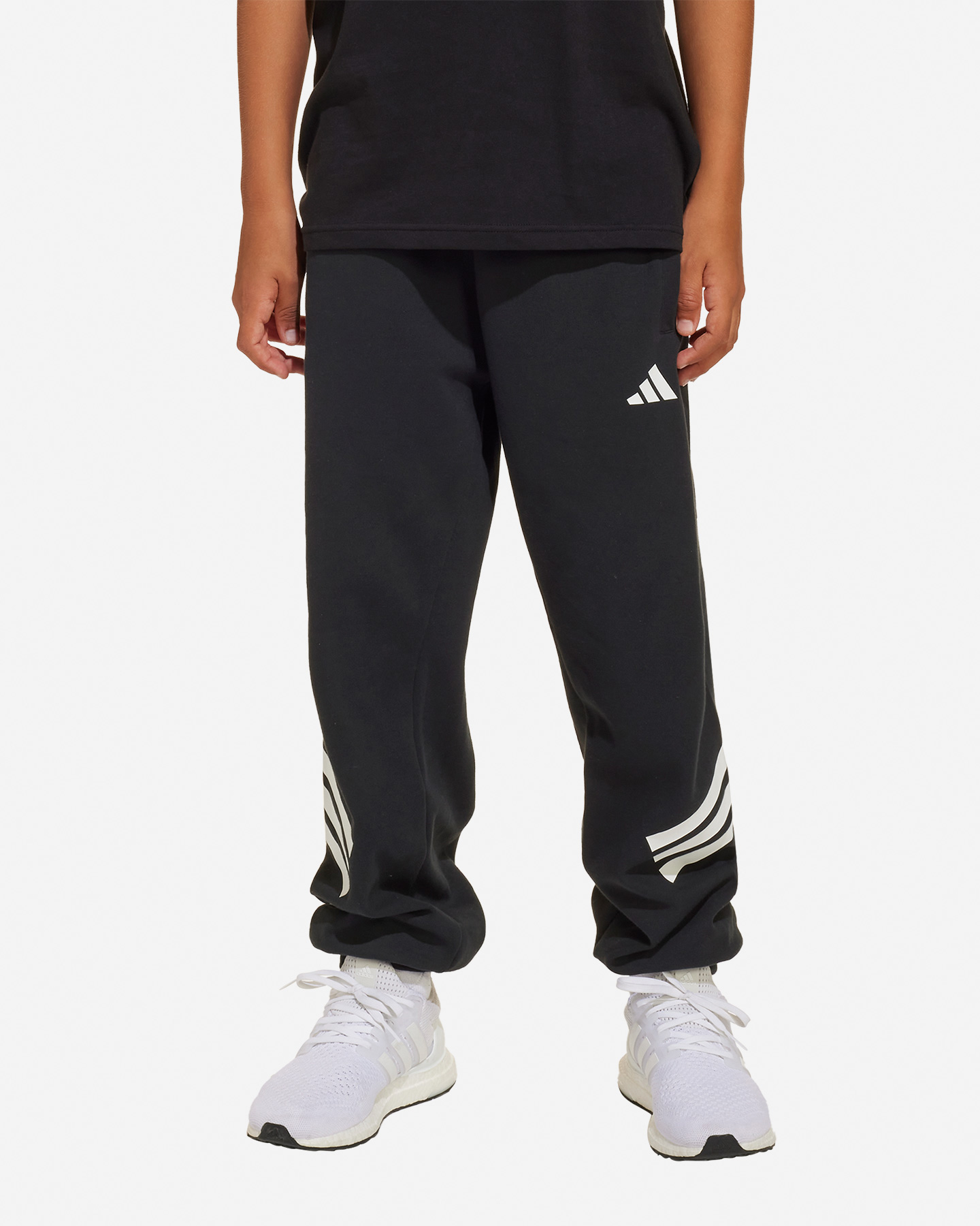 Pantalone ADIDAS WIDE 3STRIPES JR - Nero - 1 | Cisalfa Sport