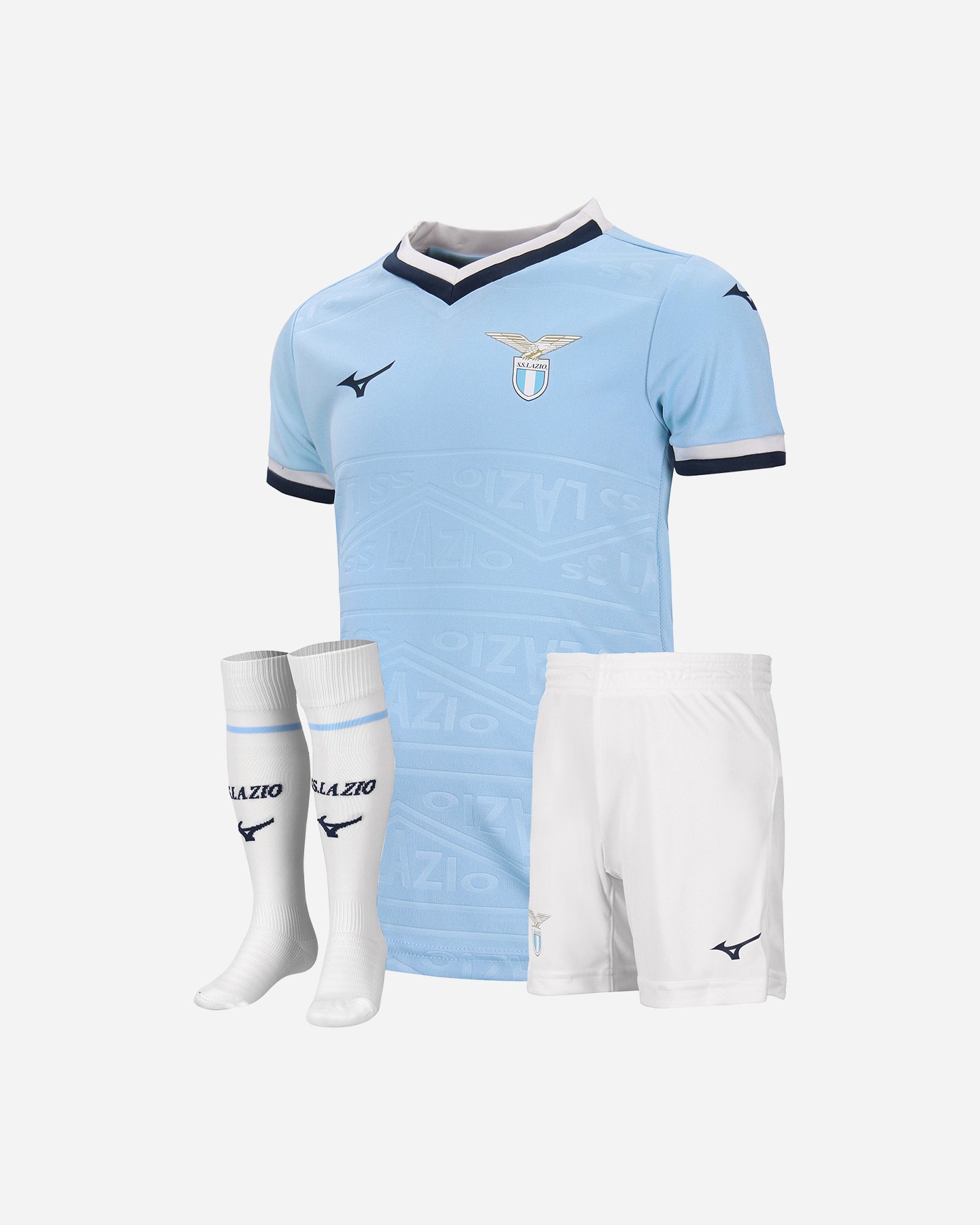 Abbigliamento calcio ufficiale MIZUNO LAZIO HOME 24-25 JR - 0 | Cisalfa Sport