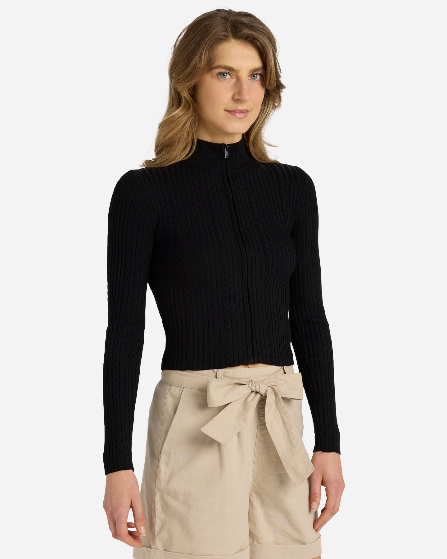 Cardigan DACK'S FULL ZIP CABLE W - Nero - 1 | Cisalfa Sport