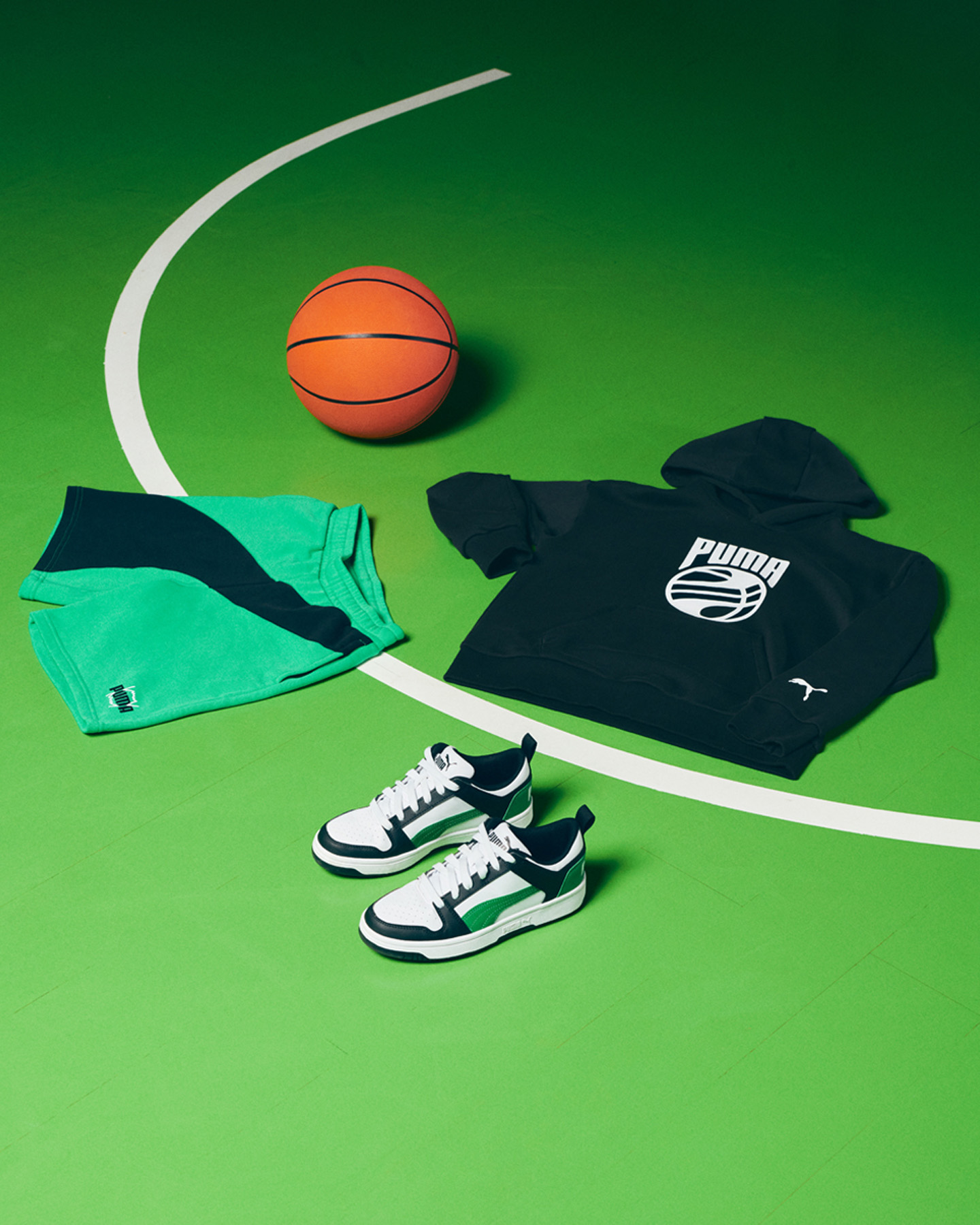 Pantaloncini PUMA BBALL OVER JR - Rosso - 2 | Cisalfa Sport