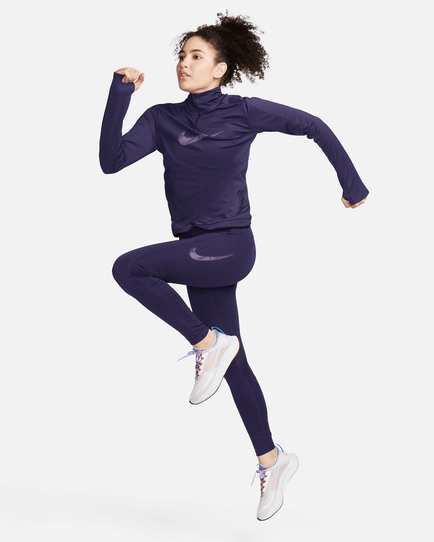 Maglia running NIKE DRI FIT SWOOSH W - 4 | Cisalfa Sport