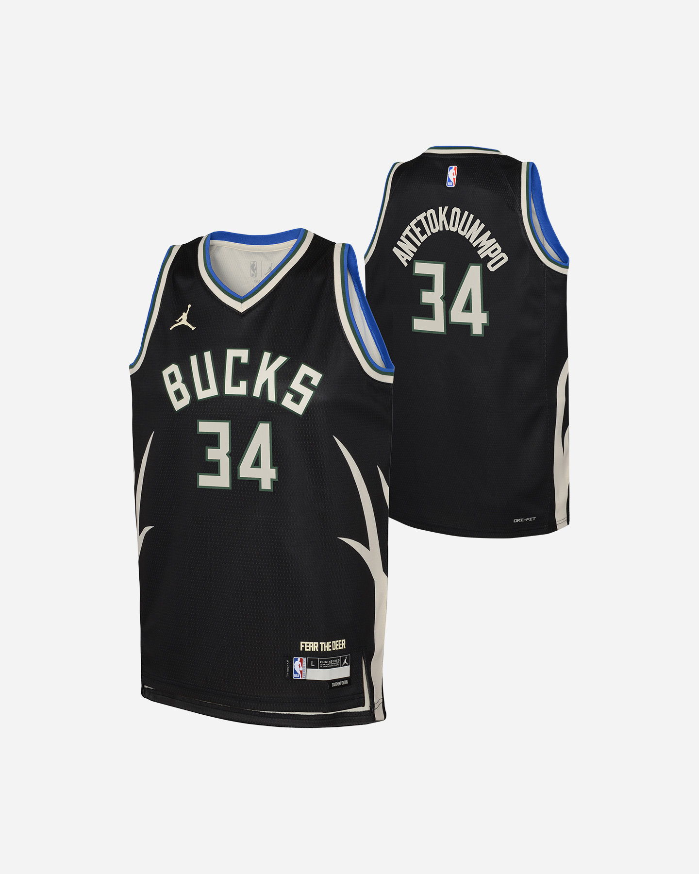 Canotta basket NIKE GIANNIS MILWAUKEE BUCKS JR - Nero - 2 | Cisalfa Sport