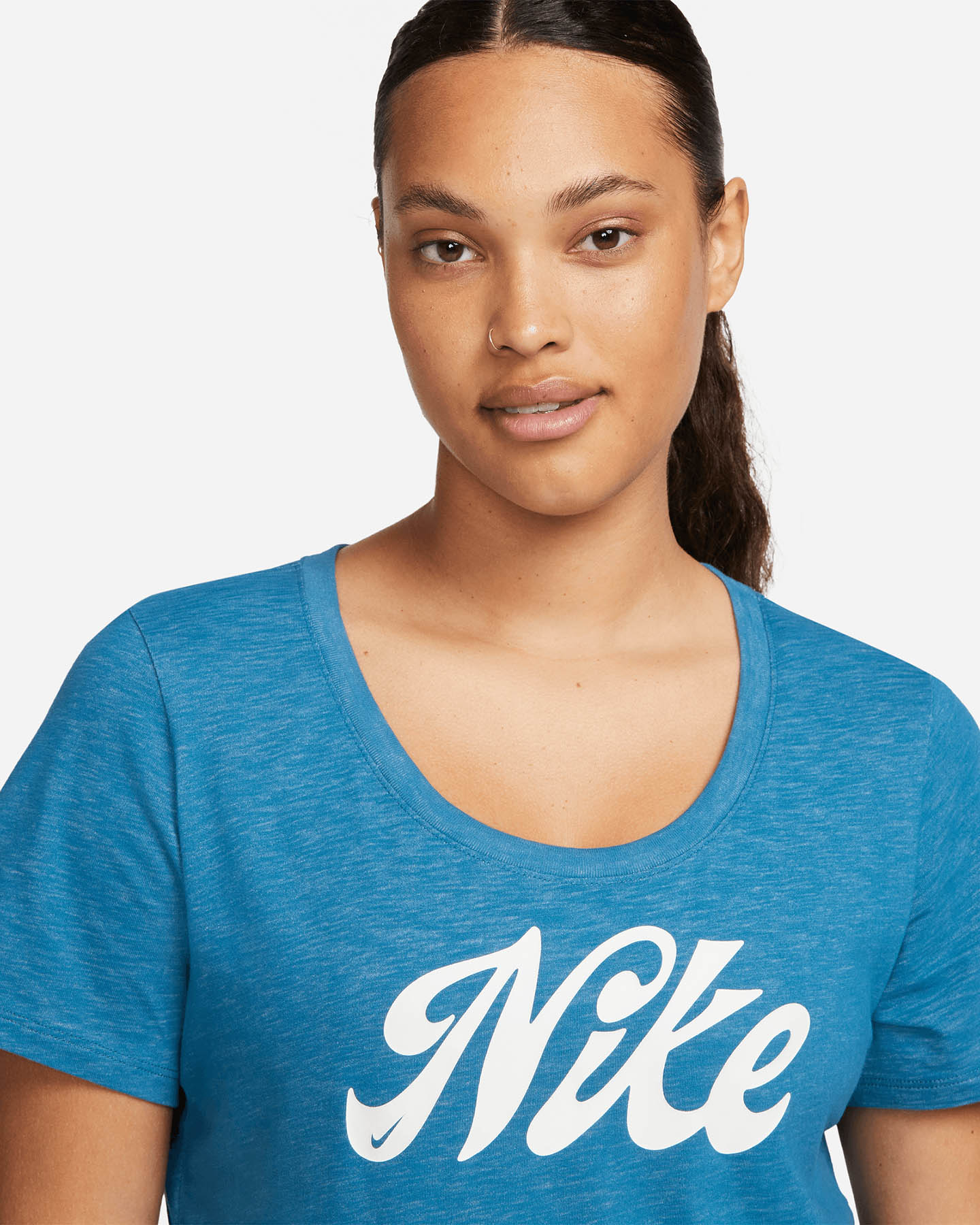T-shirt training NIKE BIG LOGO W - Blu royal - 4 | Cisalfa Sport