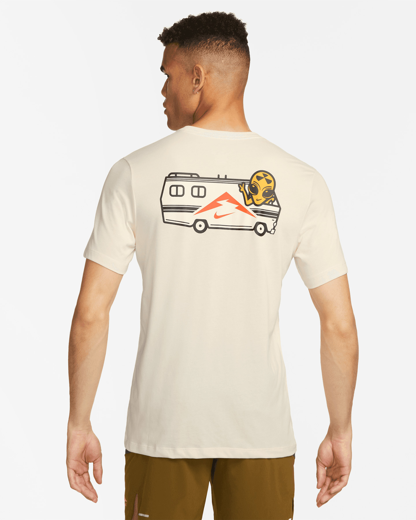 T-shirt running NIKE DRI FIT TRAIL M - Bianco - 1 | Cisalfa Sport