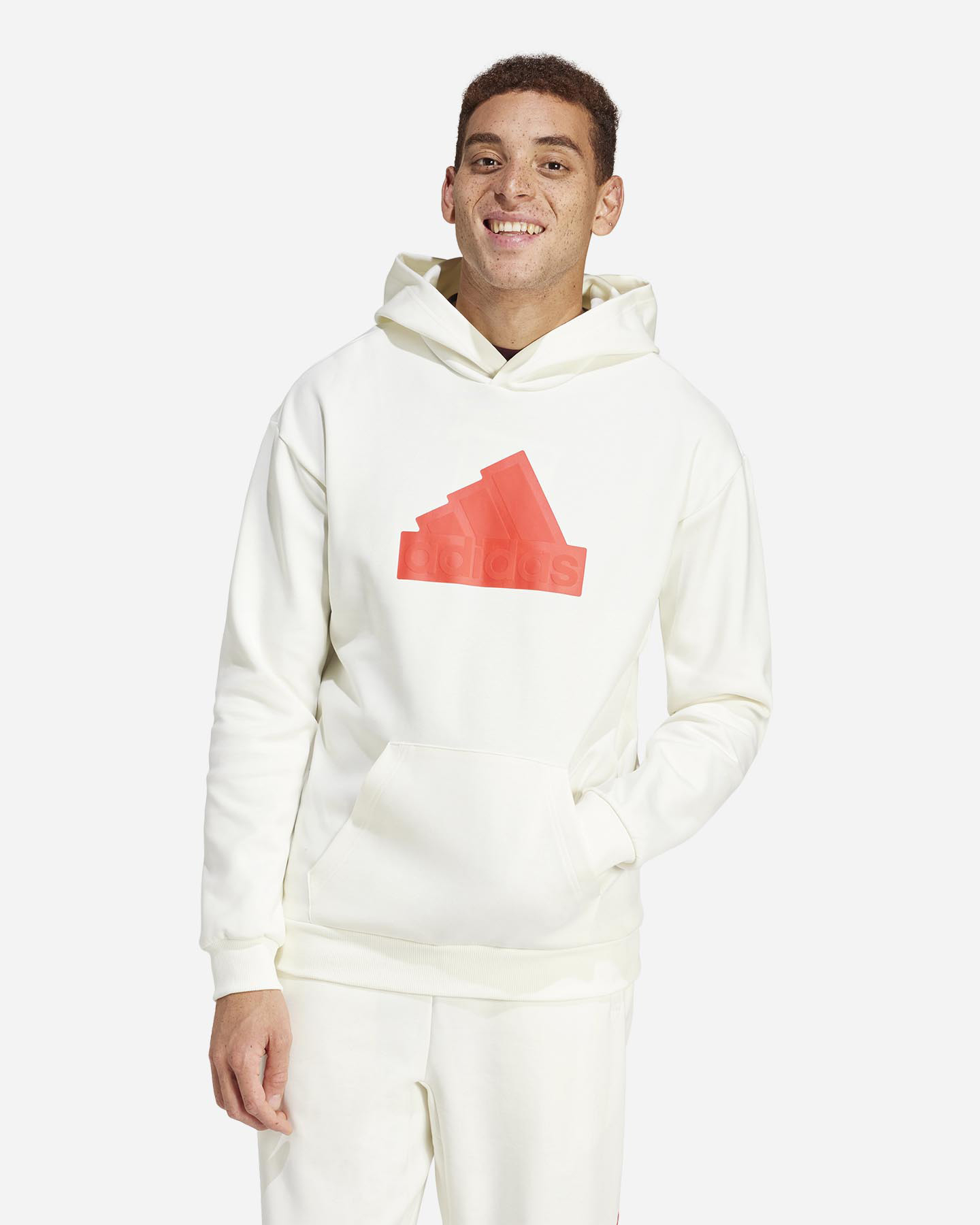 Felpa ADIDAS BIG LOGO M - Bianco - 1 | Cisalfa Sport