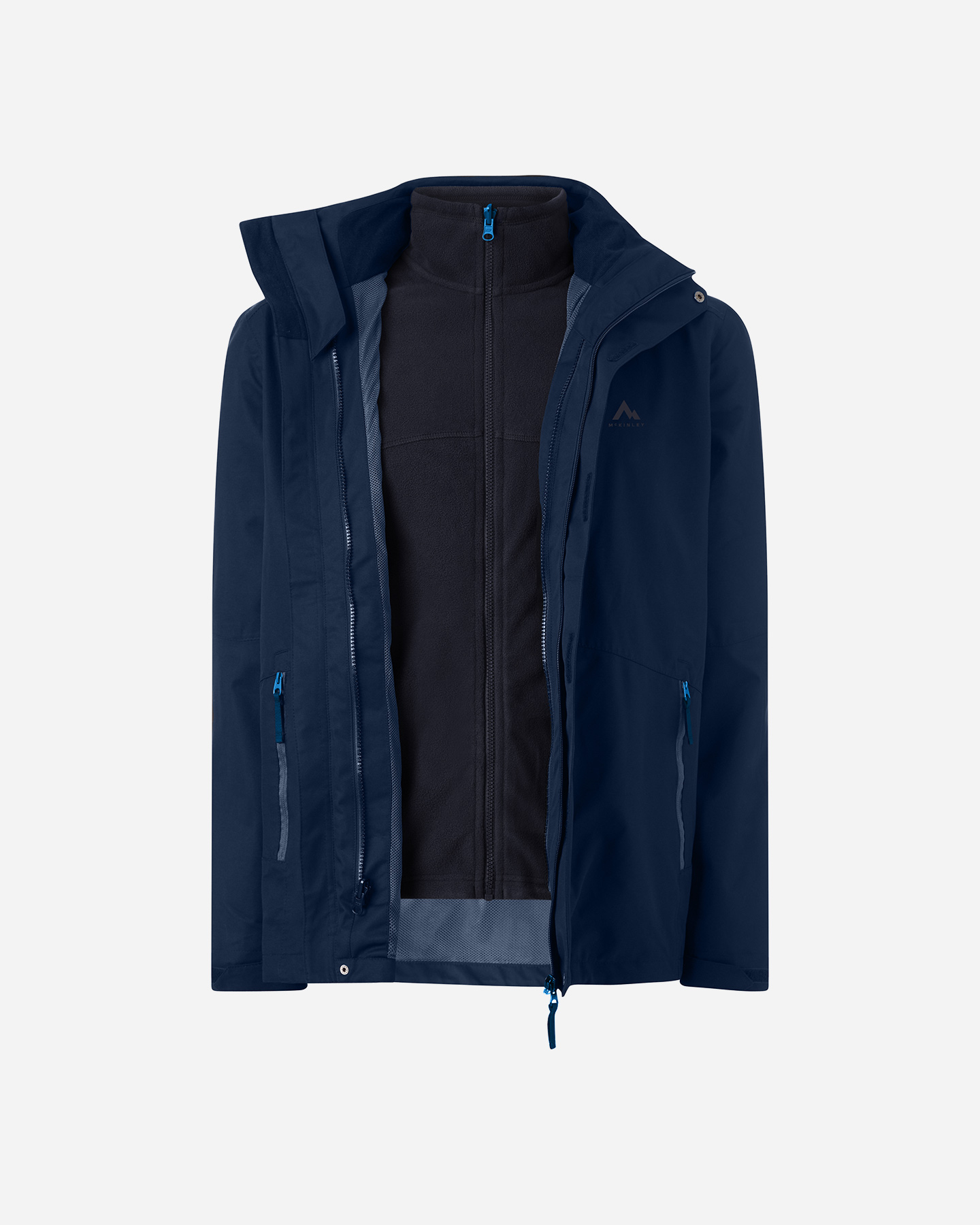 Giacca outdoor MCKINLEY TERANG II 3IN1 M - Blu Navy - 0 | Cisalfa Sport