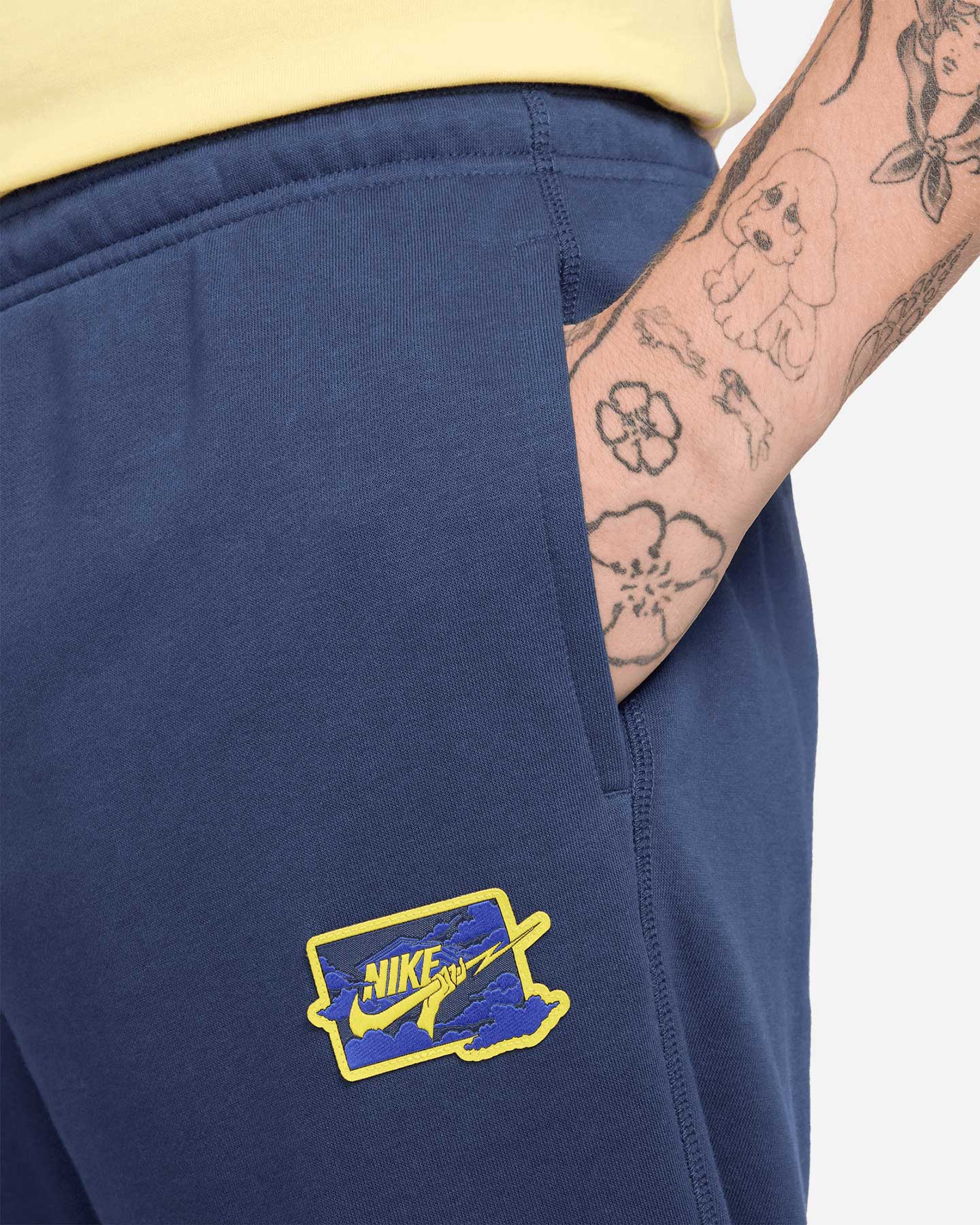 Pantalone NIKE CREW CLUB BOLT GFX M - Blu Navy - 3 | Cisalfa Sport