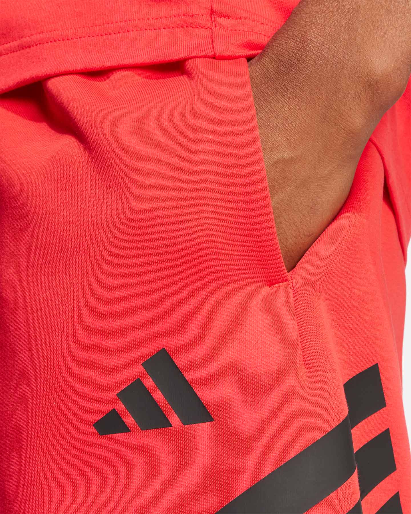 Pantaloncini ADIDAS 3STRIPES M - Rosso - 5 | Cisalfa Sport