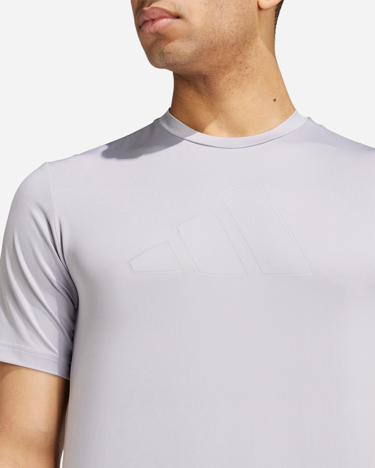 T-shirt training ADIDAS BIG LOGO OUTLINE M - Grigio - 5 | Cisalfa Sport