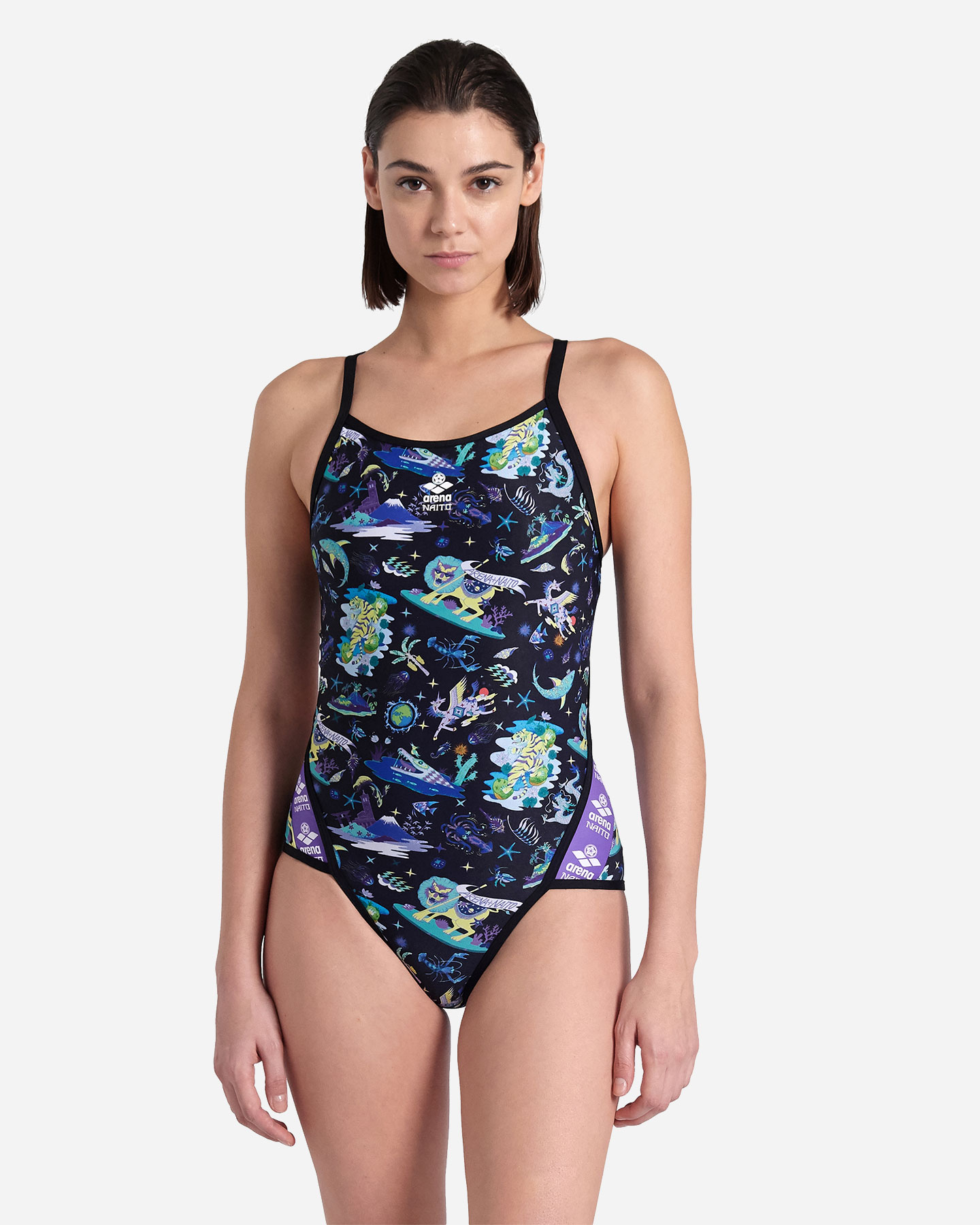 Costume piscina ARENA FUN PLANET NAITO W - Nero - 0 | Cisalfa Sport