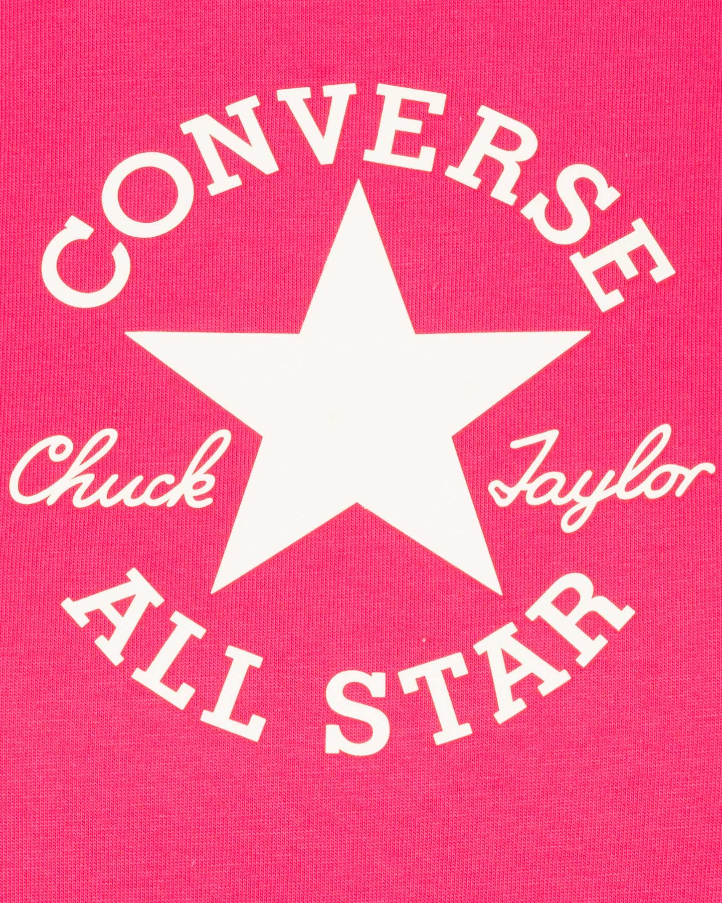 T-shirt CONVERSE CHUCK REGULAR FIT W - Fucsia - 2 | Cisalfa Sport