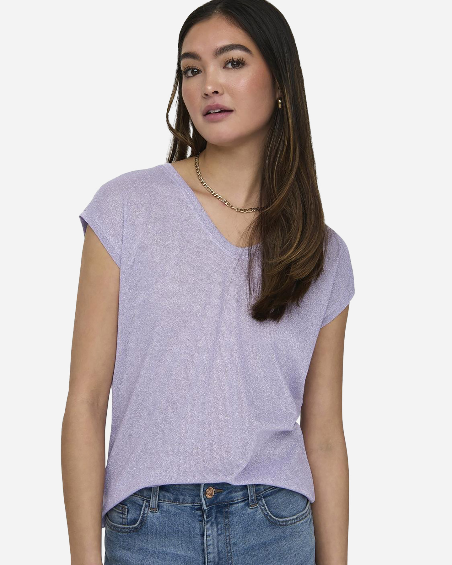 T-shirt ONLY SILVERY W - Rosa - 2 | Cisalfa Sport