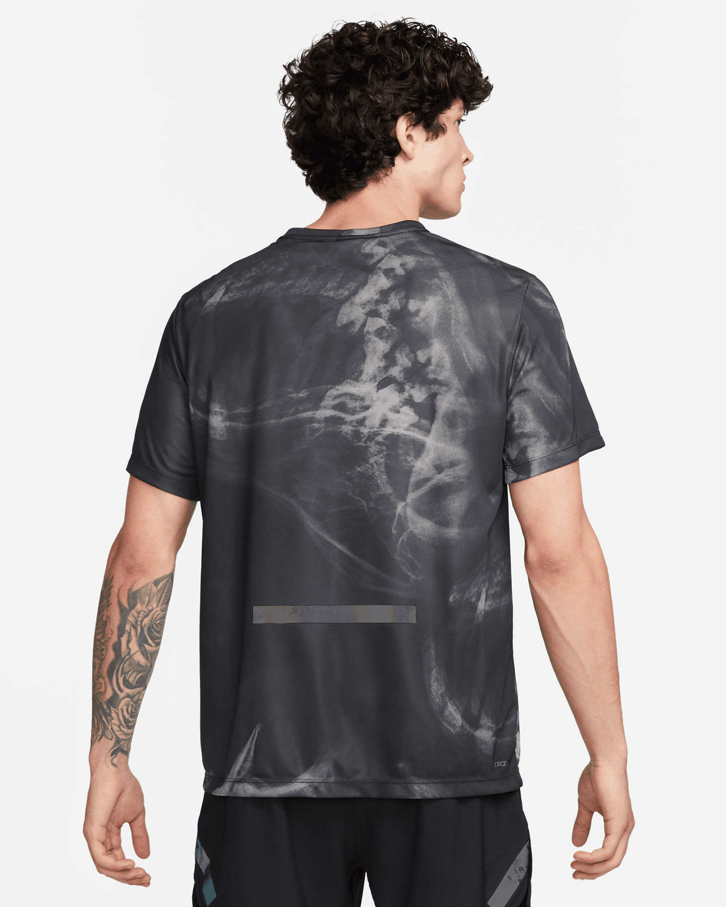 T-shirt running NIKE RISE 365 M - Nero - 1 | Cisalfa Sport