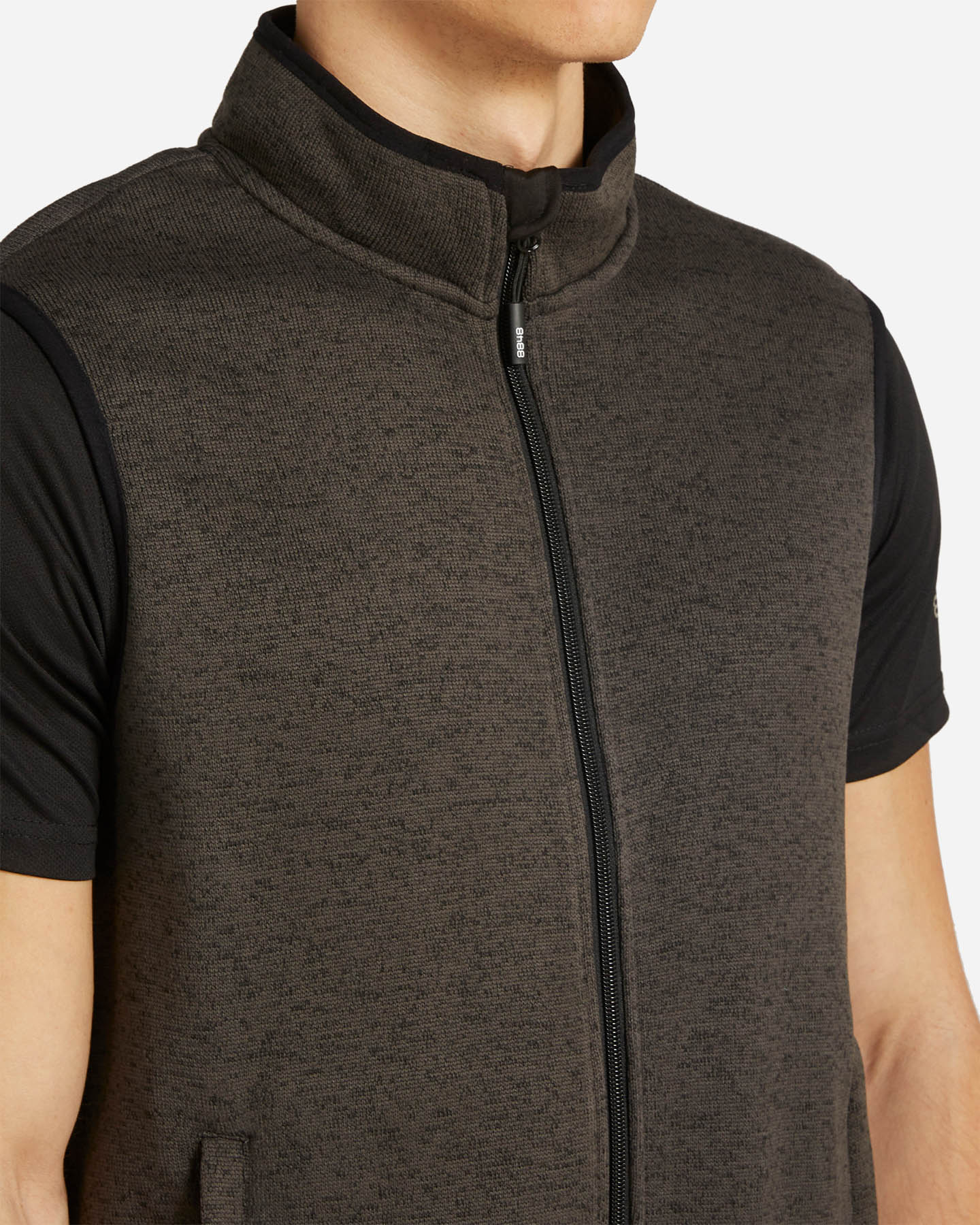 Gilet 8848 KNIT MELANGE M - Grigio - 4 | Cisalfa Sport