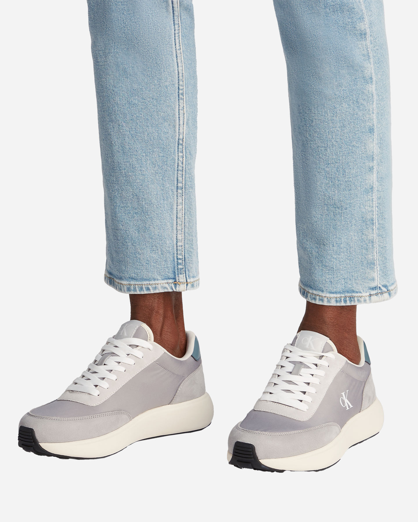 Scarpe sneakers CALVIN KLEIN JEANS ATHLEISURE RUNNER LACEUP M - Beige - 5 | Cisalfa Sport