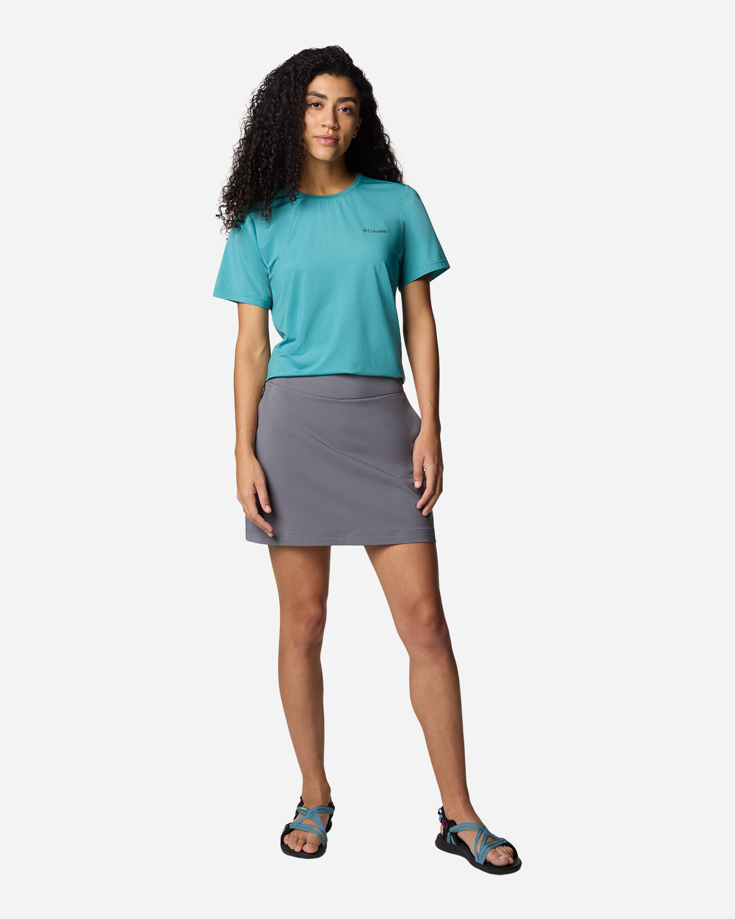 T-shirt COLUMBIA WILD SPRINGS W - Blu - 4 | Cisalfa Sport