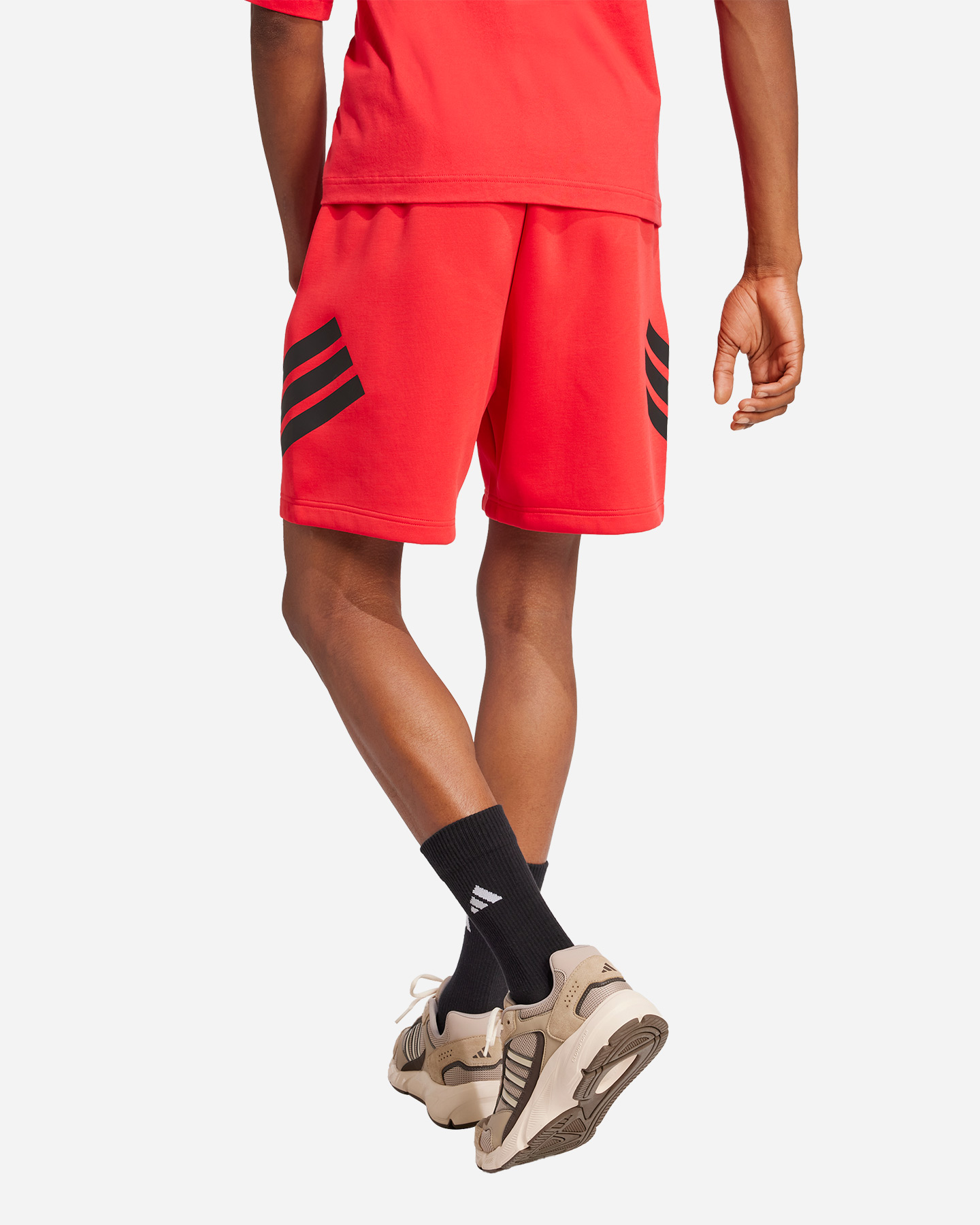 Pantaloncini ADIDAS 3STRIPES M - Rosso - 2 | Cisalfa Sport