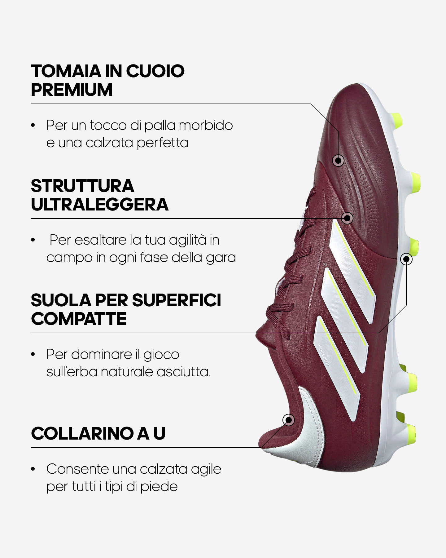 Scarpe calcio ADIDAS COPA PURE 2 LEAGUE FG M - 1 | Cisalfa Sport