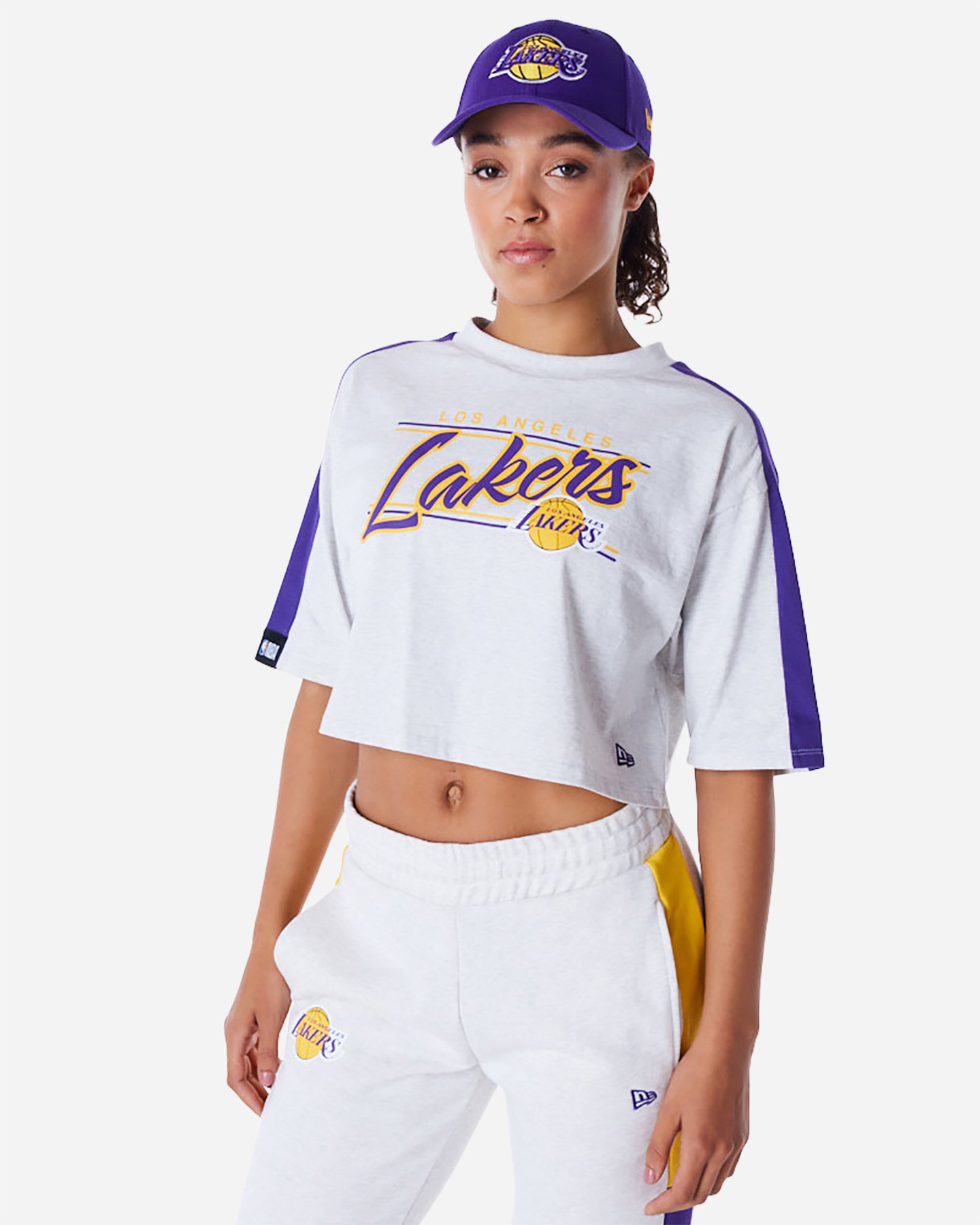 T-shirt NEW ERA CROP LAKERS W - 0 | Cisalfa Sport