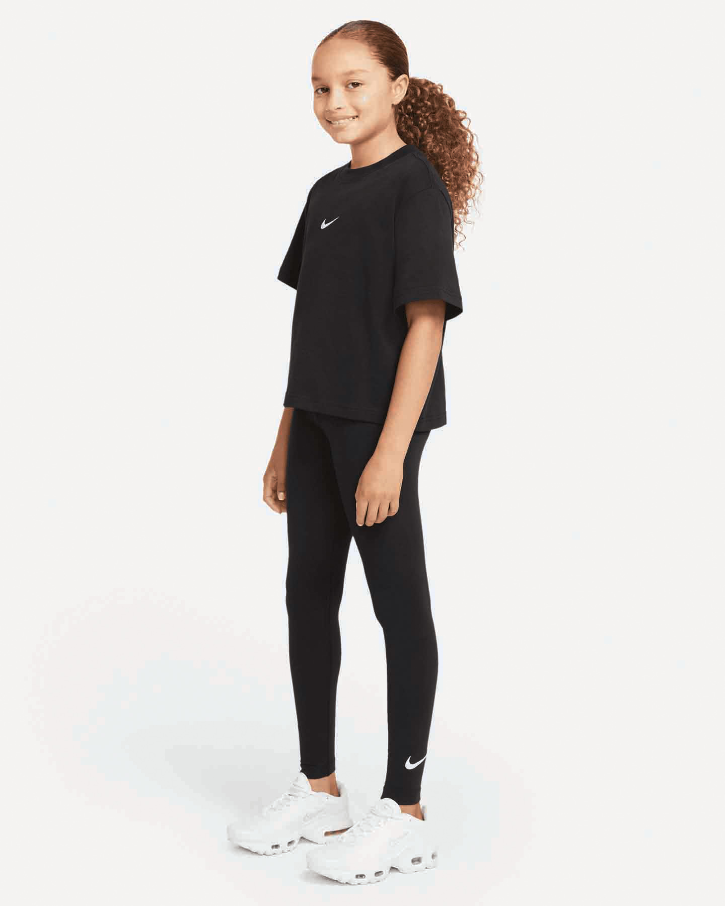 Leggings NIKE FAVORITES SMALL LOGO JR - Nero - 3 | Cisalfa Sport