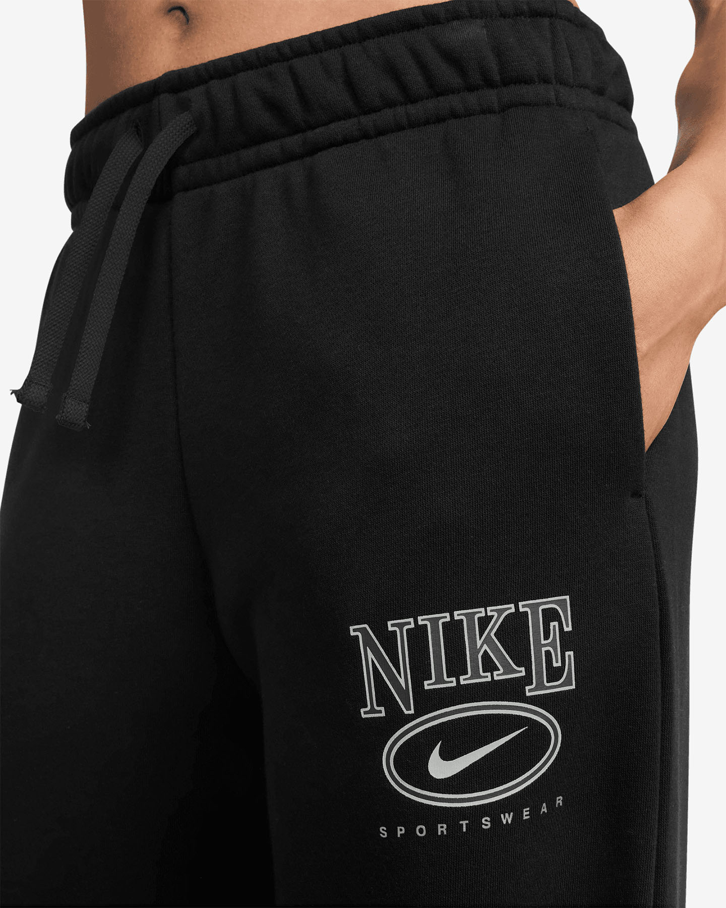 Pantalone NIKE CLUB W - Nero - 4 | Cisalfa Sport