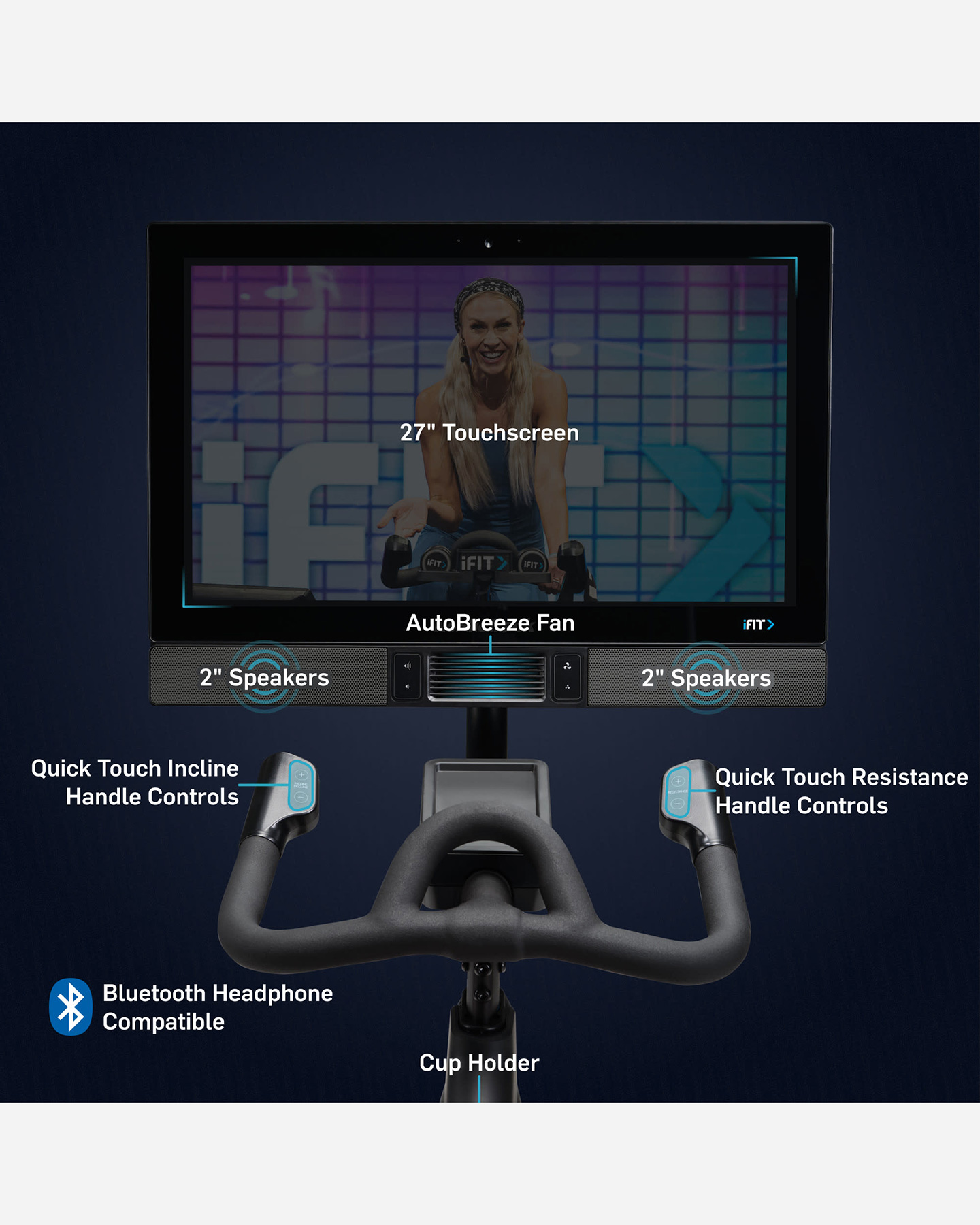Spin bike NORDICTRACK NORDICTRACK STUDIO27i - Nero - 4 | Cisalfa Sport