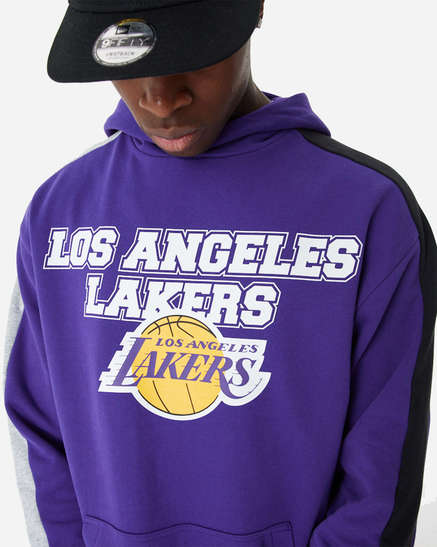 Felpa NEW ERA LARGE GRAPHIC LOS ANGELES LAKERS M - Viola - 2 | Cisalfa Sport