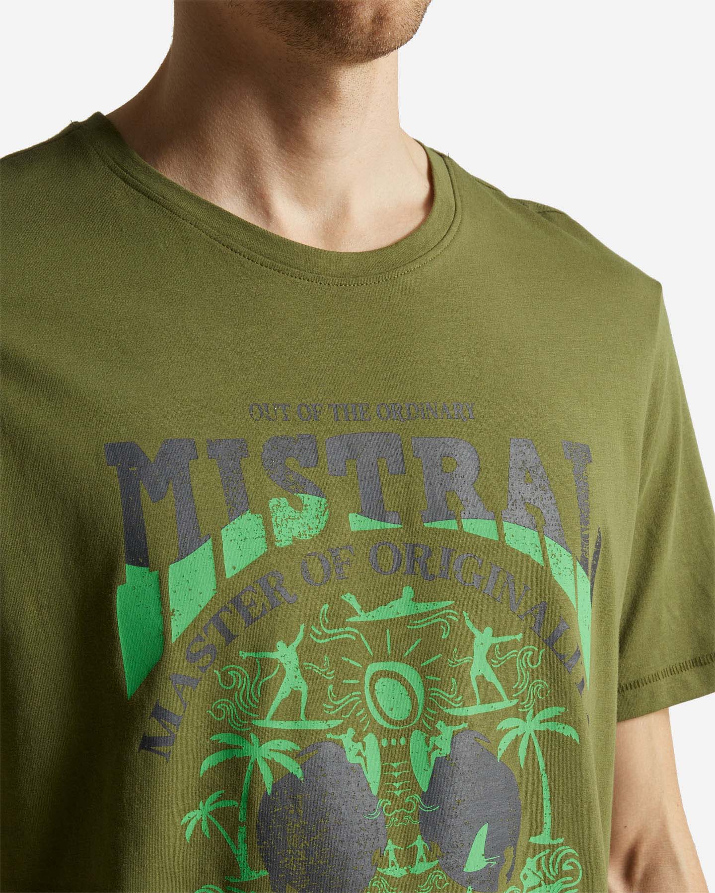 T-shirt MISTRAL SURFSKULL M - Verde - 4 | Cisalfa Sport