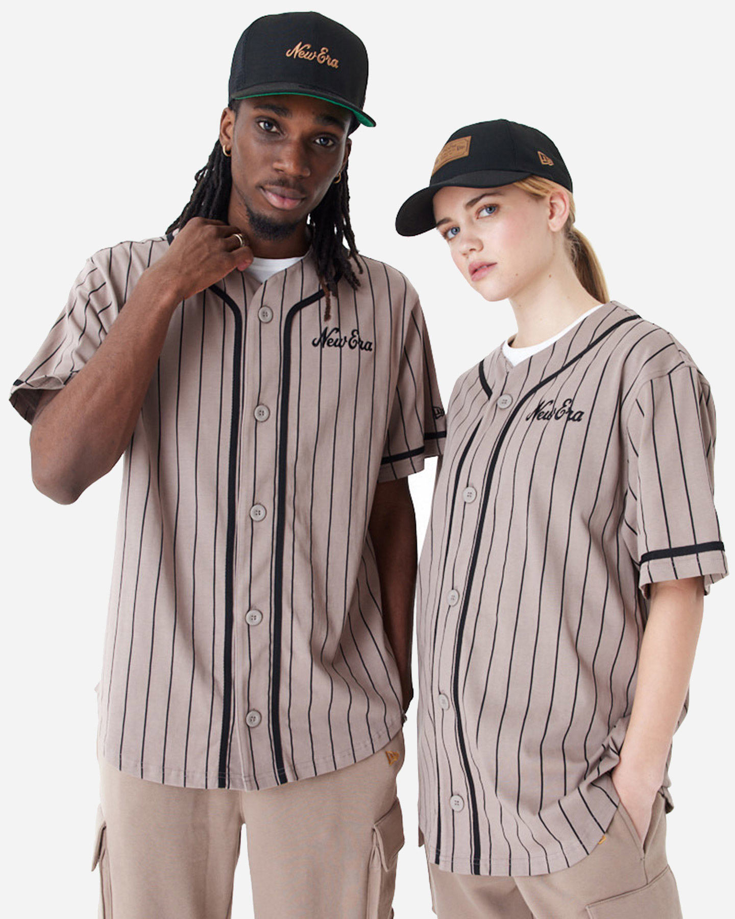 T-shirt NEW ERA BRAND PINSTRIPE M - Beige - 2 | Cisalfa Sport