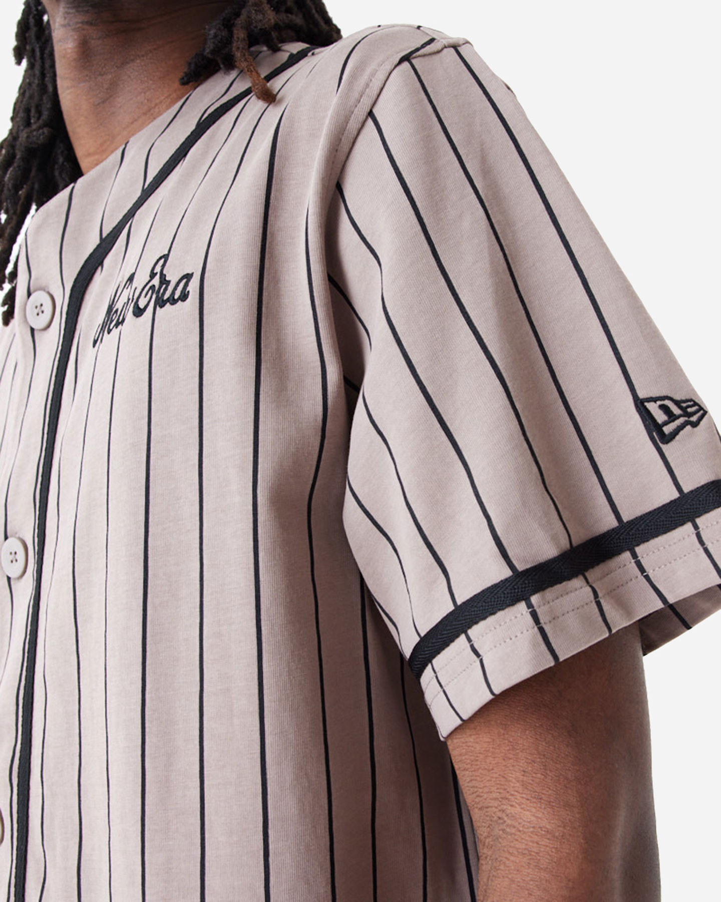 T-shirt NEW ERA BRAND PINSTRIPE M - Beige - 4 | Cisalfa Sport