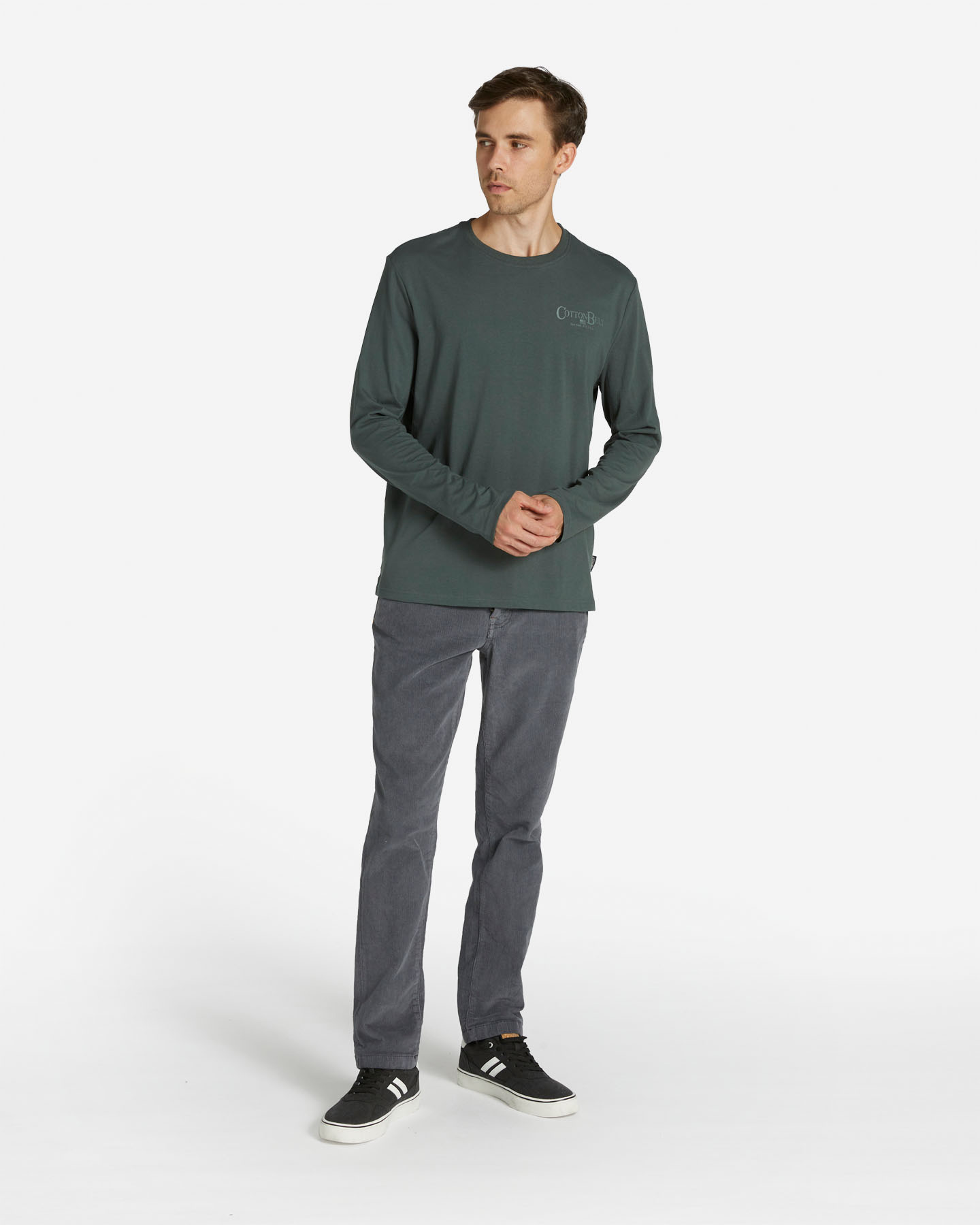 T-shirt COTTON BELT ESSENTIAL M - Verde - 1 | Cisalfa Sport