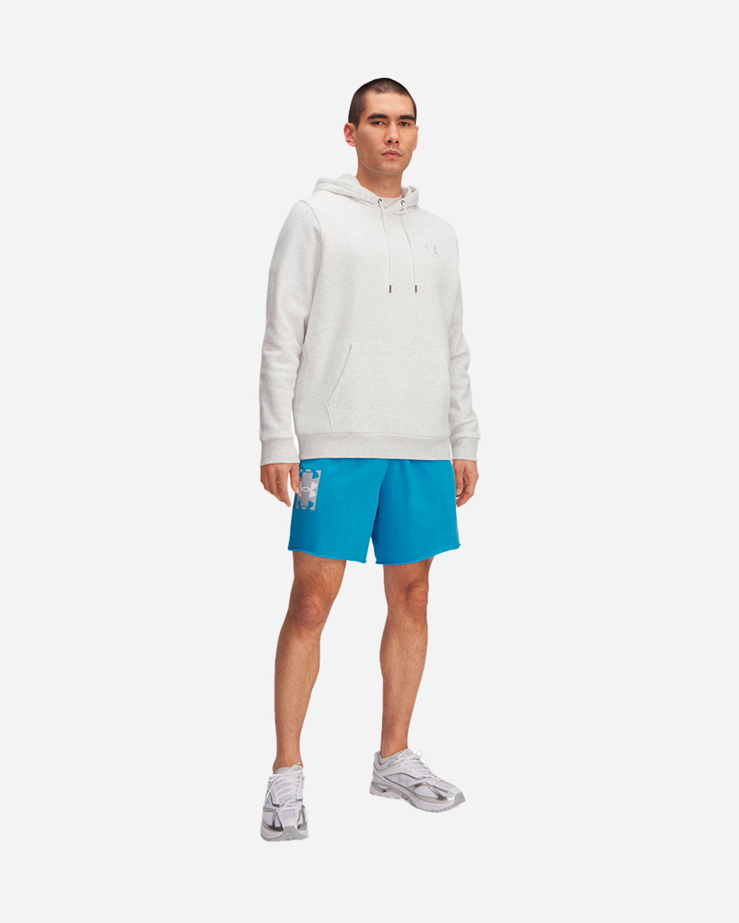 Pantaloncini UNDER ARMOUR RIVAL TERRY LOGO M - Azzurro - 2 | Cisalfa Sport