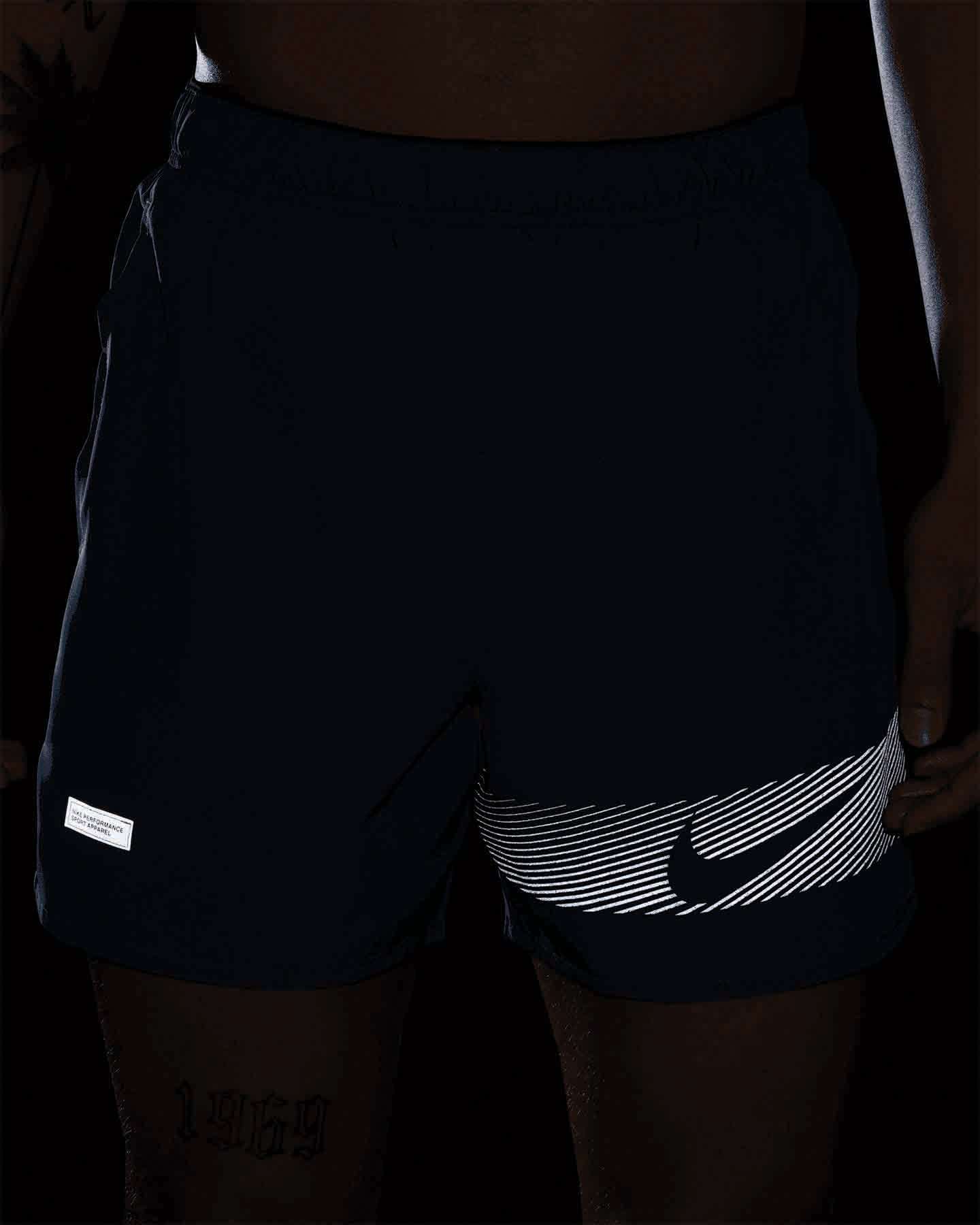 Short running NIKE CHALLENGER FLASH 5IN M - Nero - 4 | Cisalfa Sport