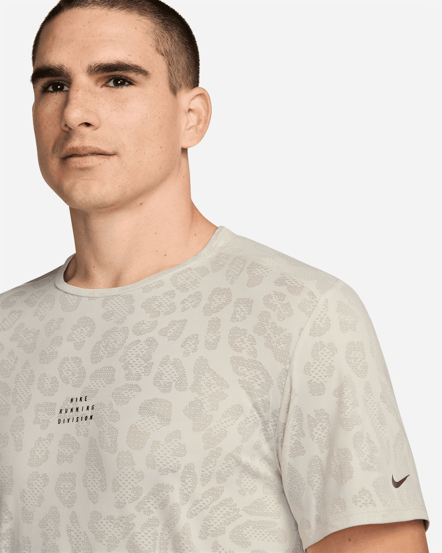 T-shirt running NIKE RISE 365 RUN DIVISION M - Grigio - 3 | Cisalfa Sport
