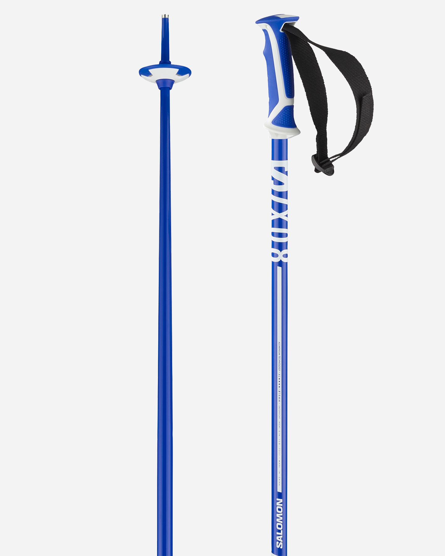 Bastoncini sci SALOMON X 08 RACE - Blu - 1 | Cisalfa Sport