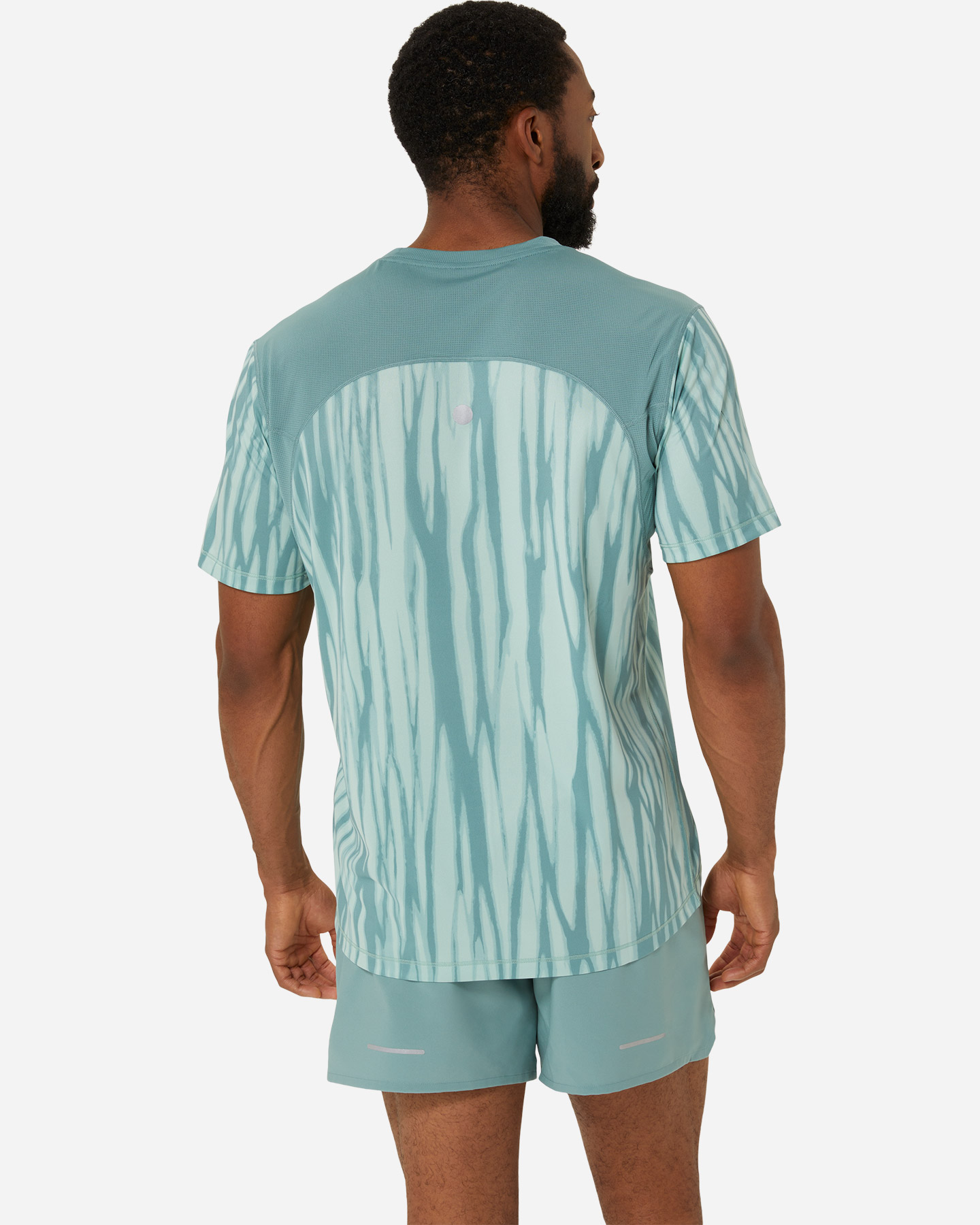 T-shirt running ASICS ROAD ALL OVER PRINT M - Verde - 2 | Cisalfa Sport