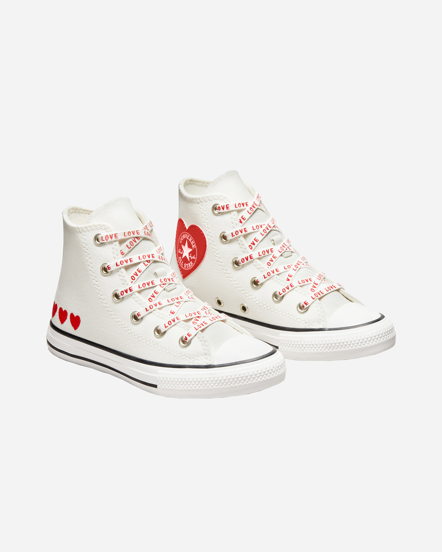 Scarpe sneakers CONVERSE CHUCK TAYLOR ALL STAR HIGH VALENTINO PS JR - Beige - 1 | Cisalfa Sport