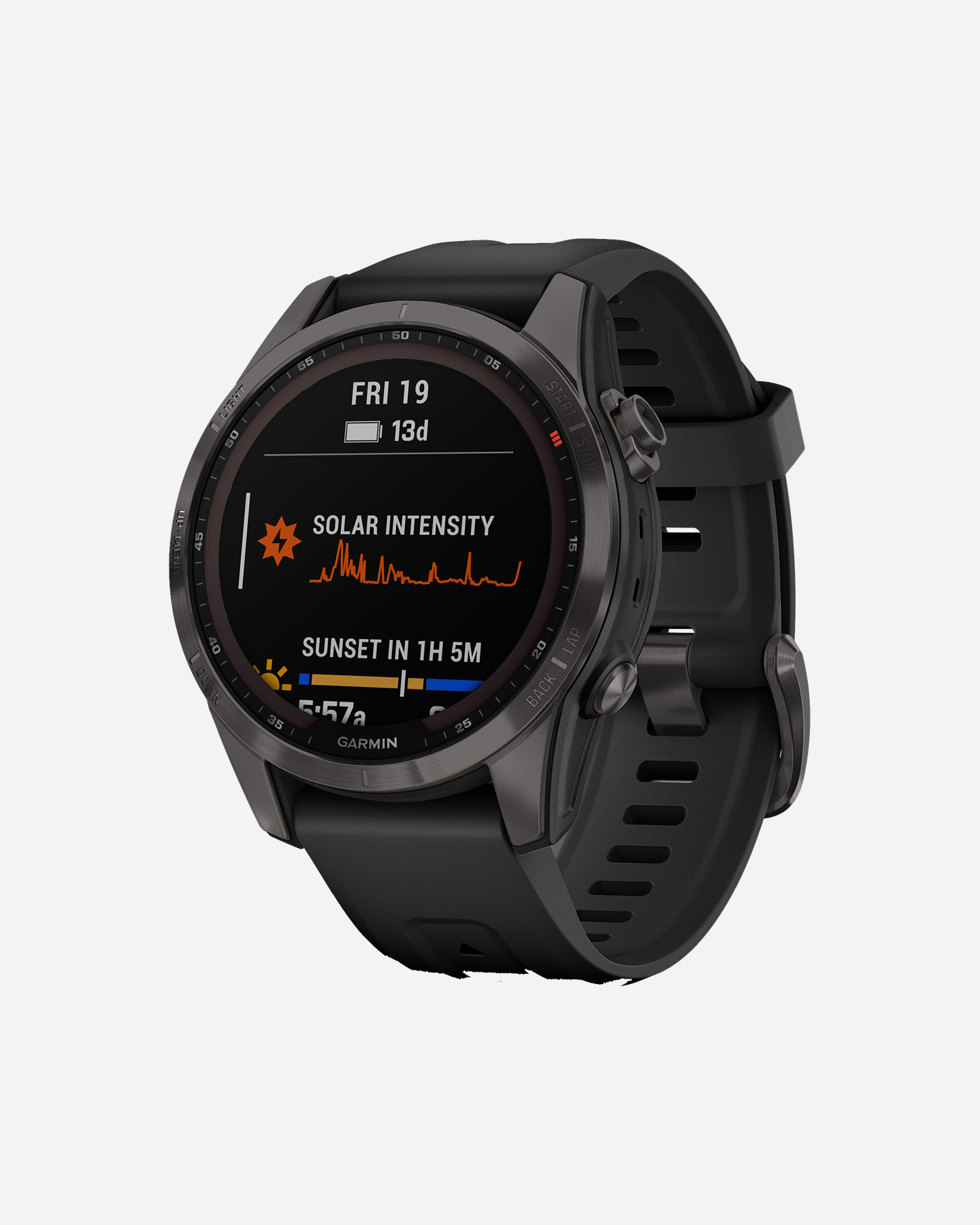 Orologio multifunzione GARMIN FENIX 7S SAPPHIRE SOLAR - Grigio - 2 | Cisalfa Sport